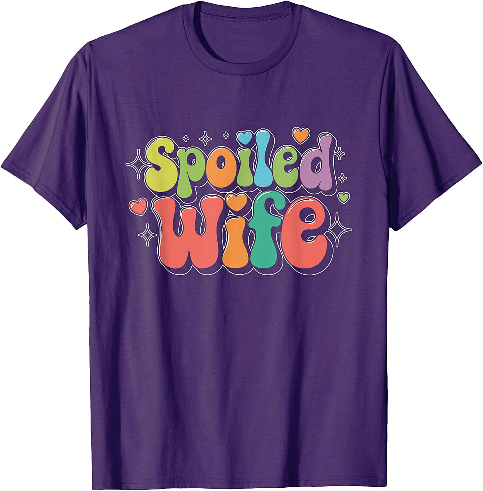 Retro Spoiled Wife T-Shirt | Funny Graphic Tee for Her