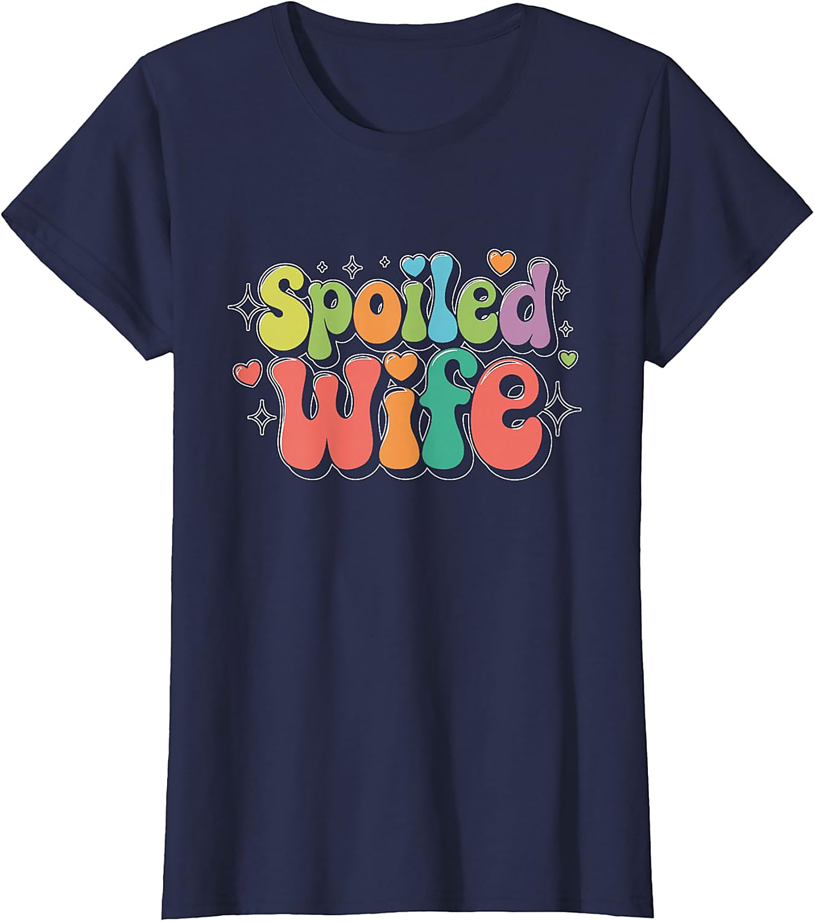 Retro Spoiled Wife T-Shirt | Funny Graphic Tee for Her