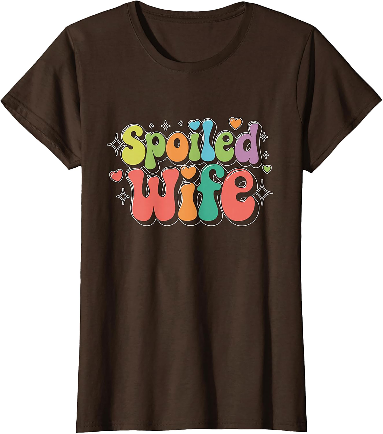Retro Spoiled Wife T-Shirt | Funny Graphic Tee for Her