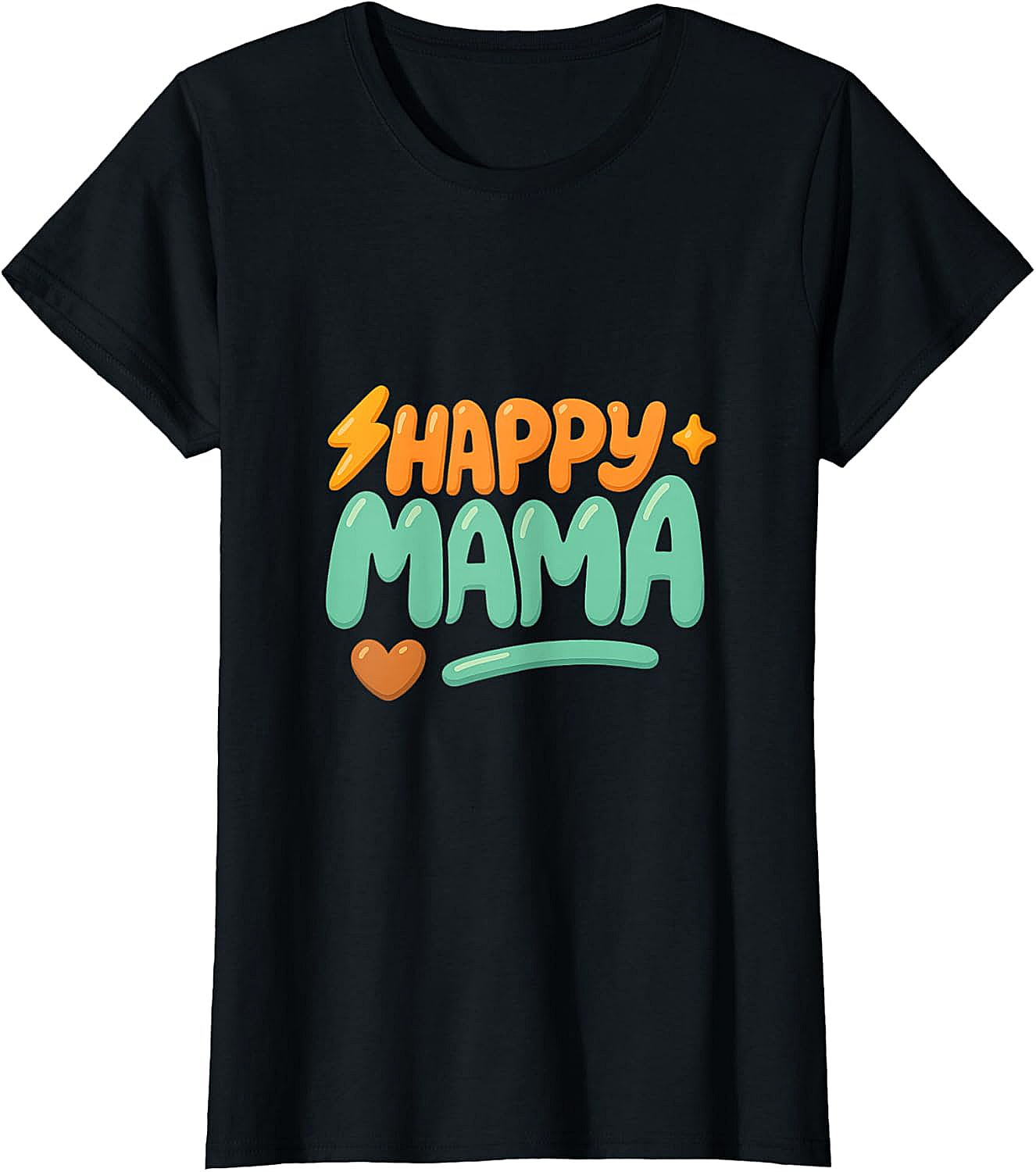 Happy Mama Retro Graphic T-shirt Cute Unisex Soft Cotton Tee