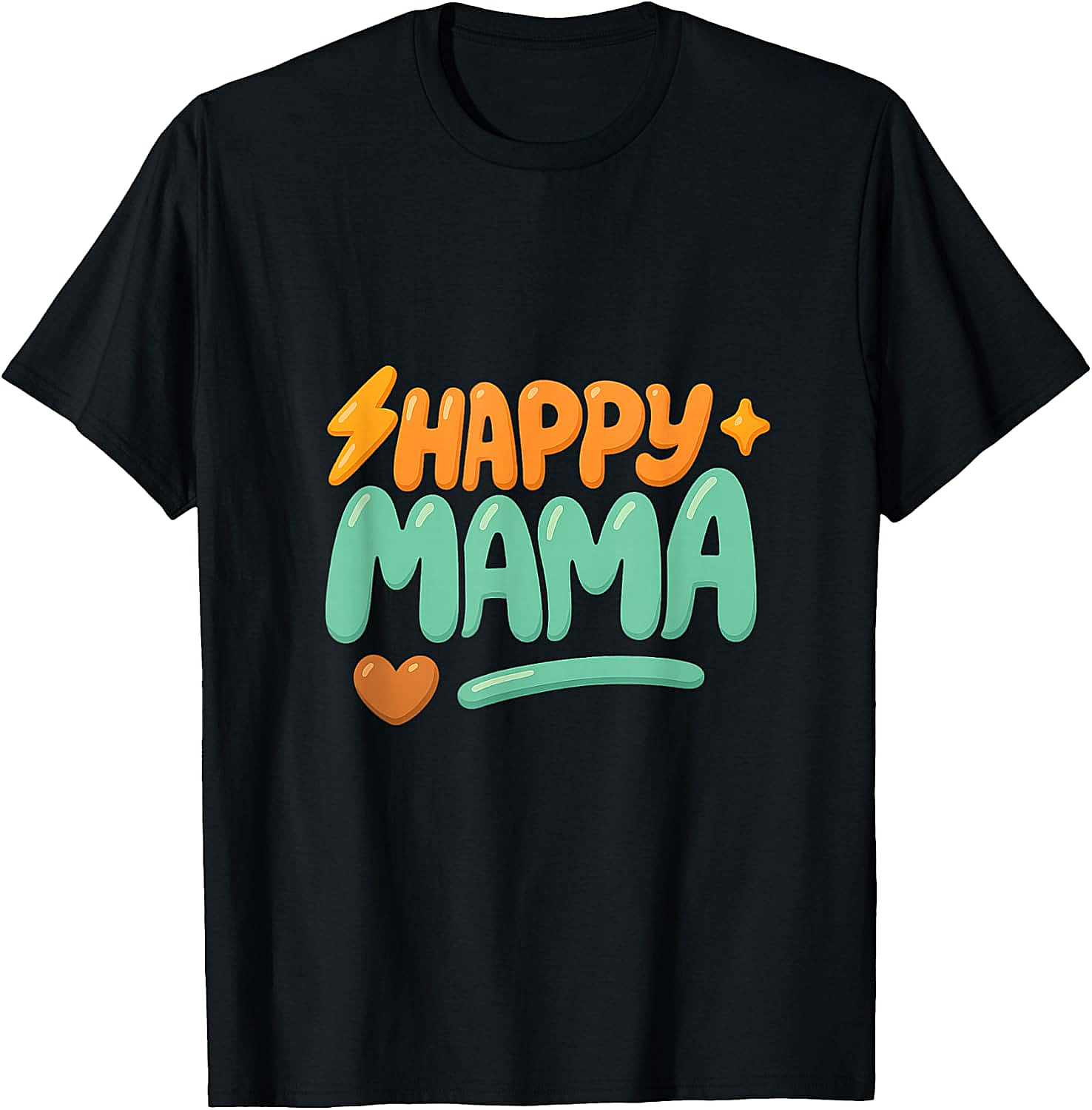 Happy Mama Retro Graphic T-shirt Cute Unisex Soft Cotton Tee
