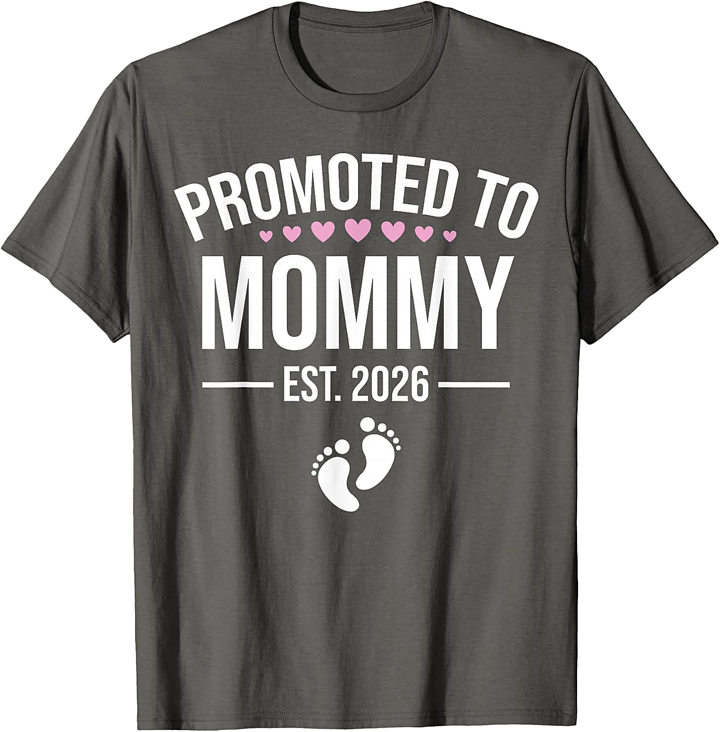  Promoted to Mommy Est. 2026 T-Shirt New Mom Gift Tee