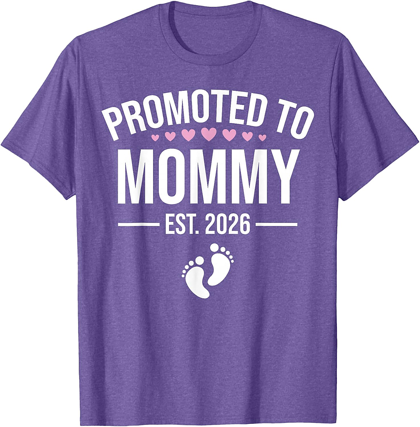  Promoted to Mommy Est. 2026 T-Shirt New Mom Gift Tee