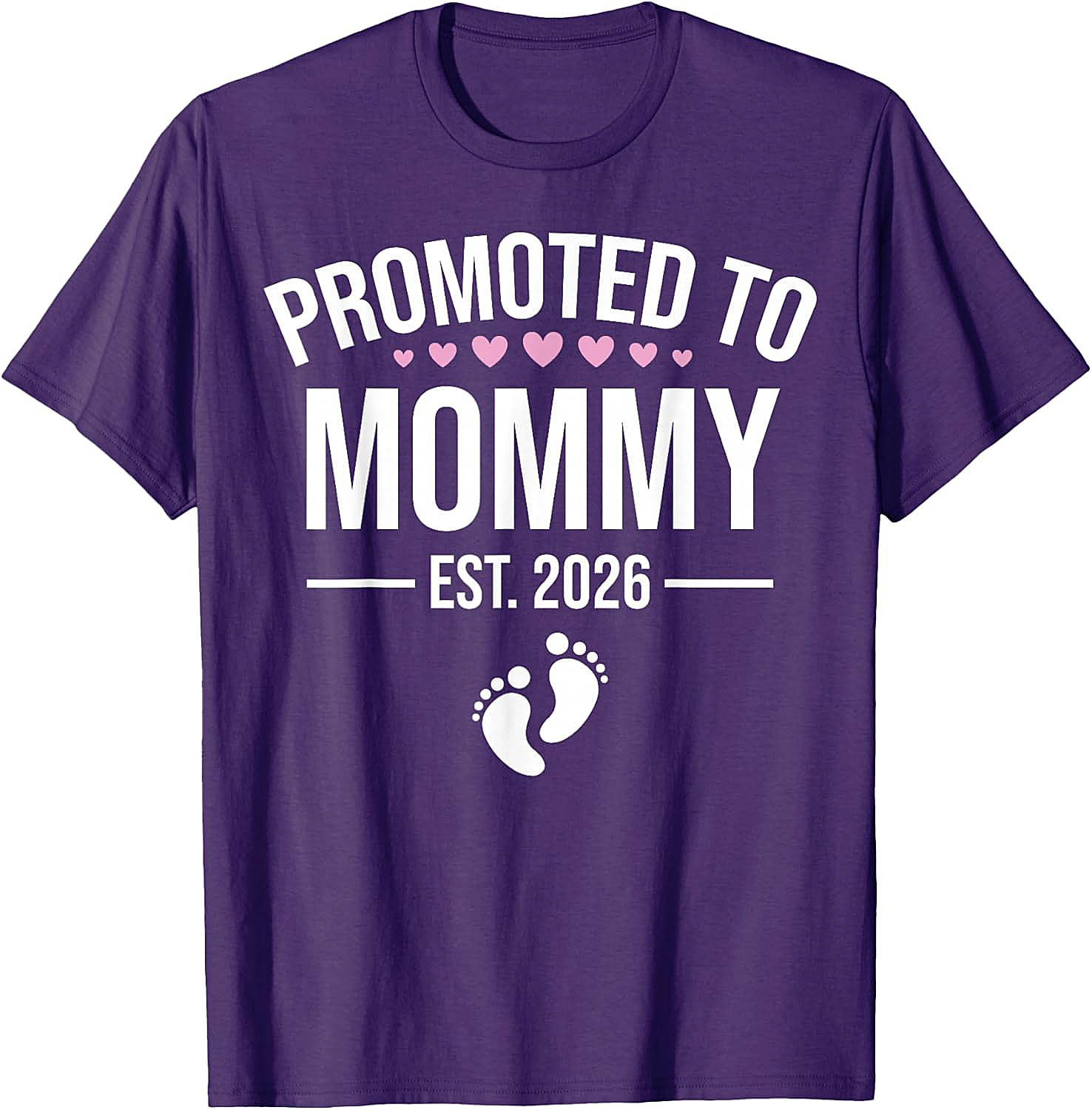 Promoted to Mommy Est. 2026 T-Shirt New Mom Gift Tee