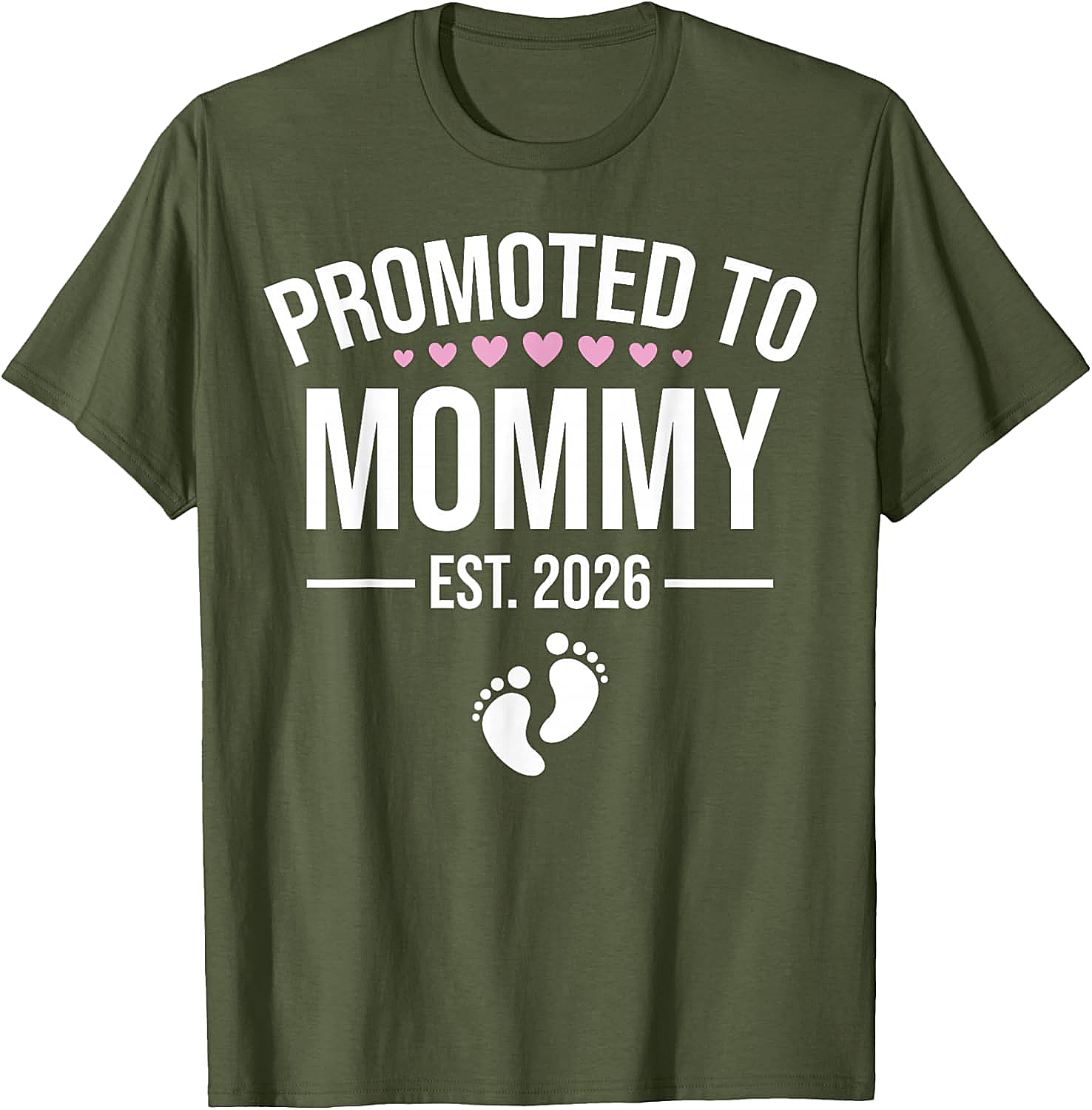  Promoted to Mommy Est. 2026 T-Shirt New Mom Gift Tee