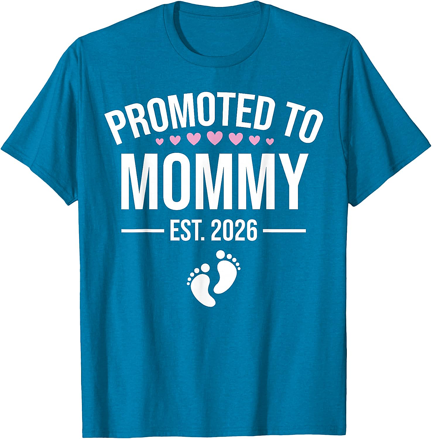  Promoted to Mommy Est. 2026 T-Shirt New Mom Gift Tee