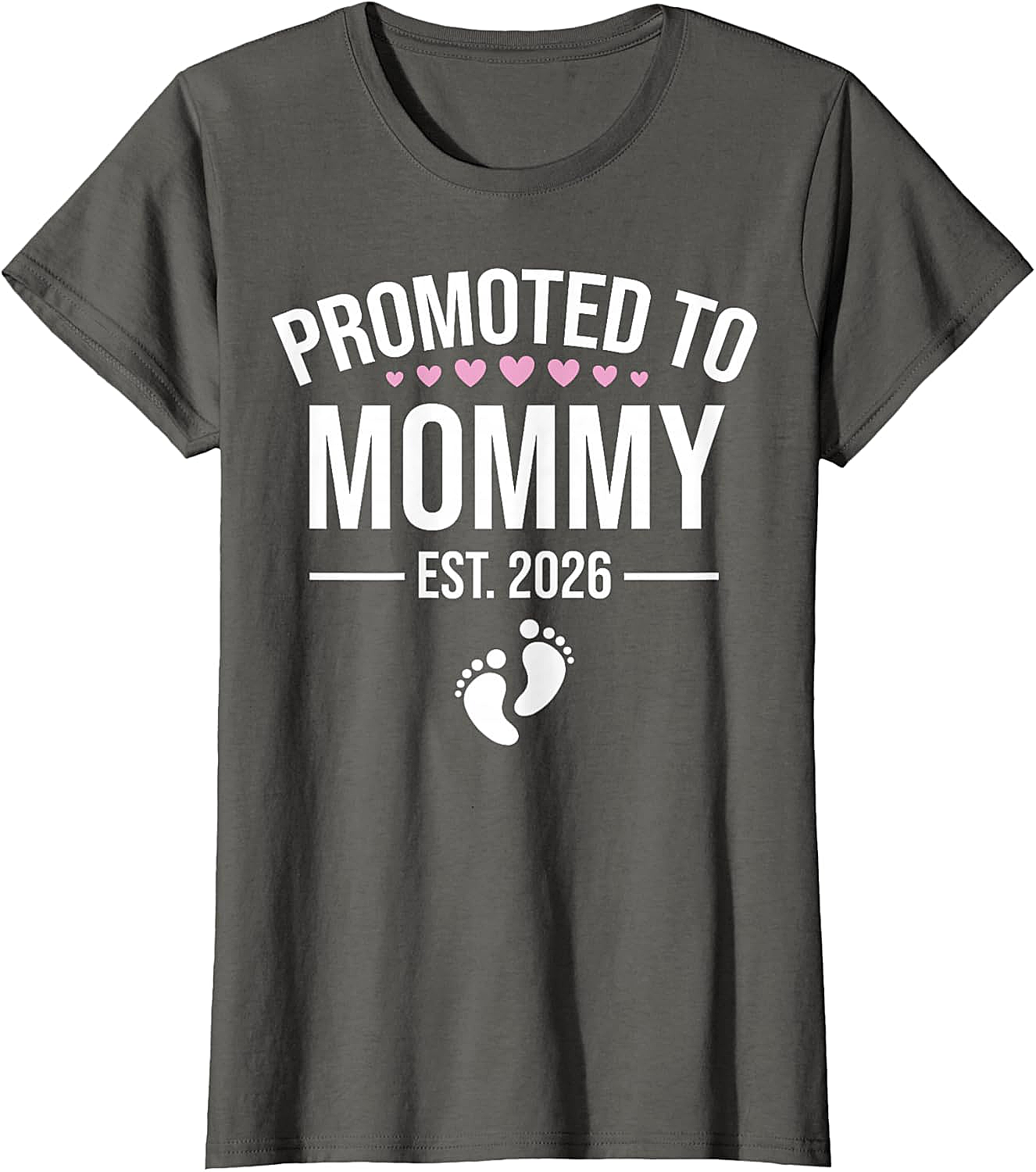  Promoted to Mommy Est. 2026 T-Shirt New Mom Gift Tee