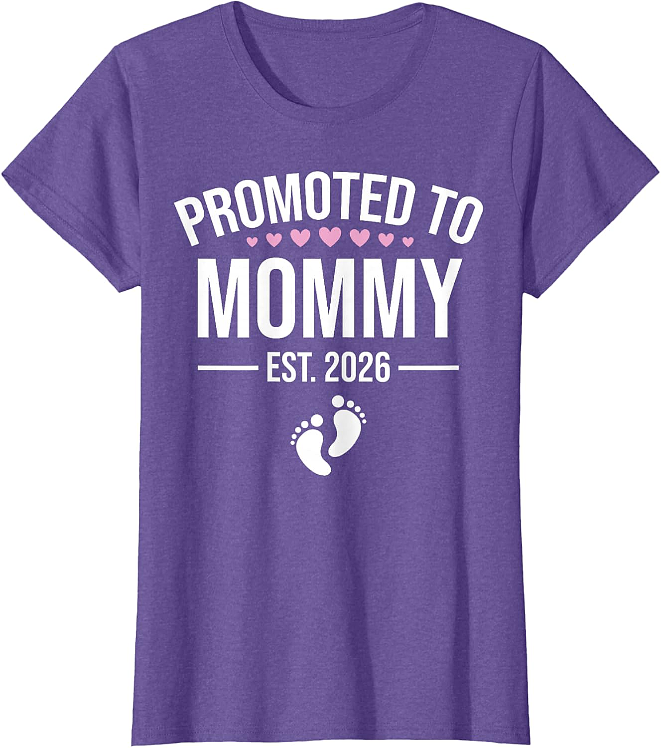  Promoted to Mommy Est. 2026 T-Shirt New Mom Gift Tee