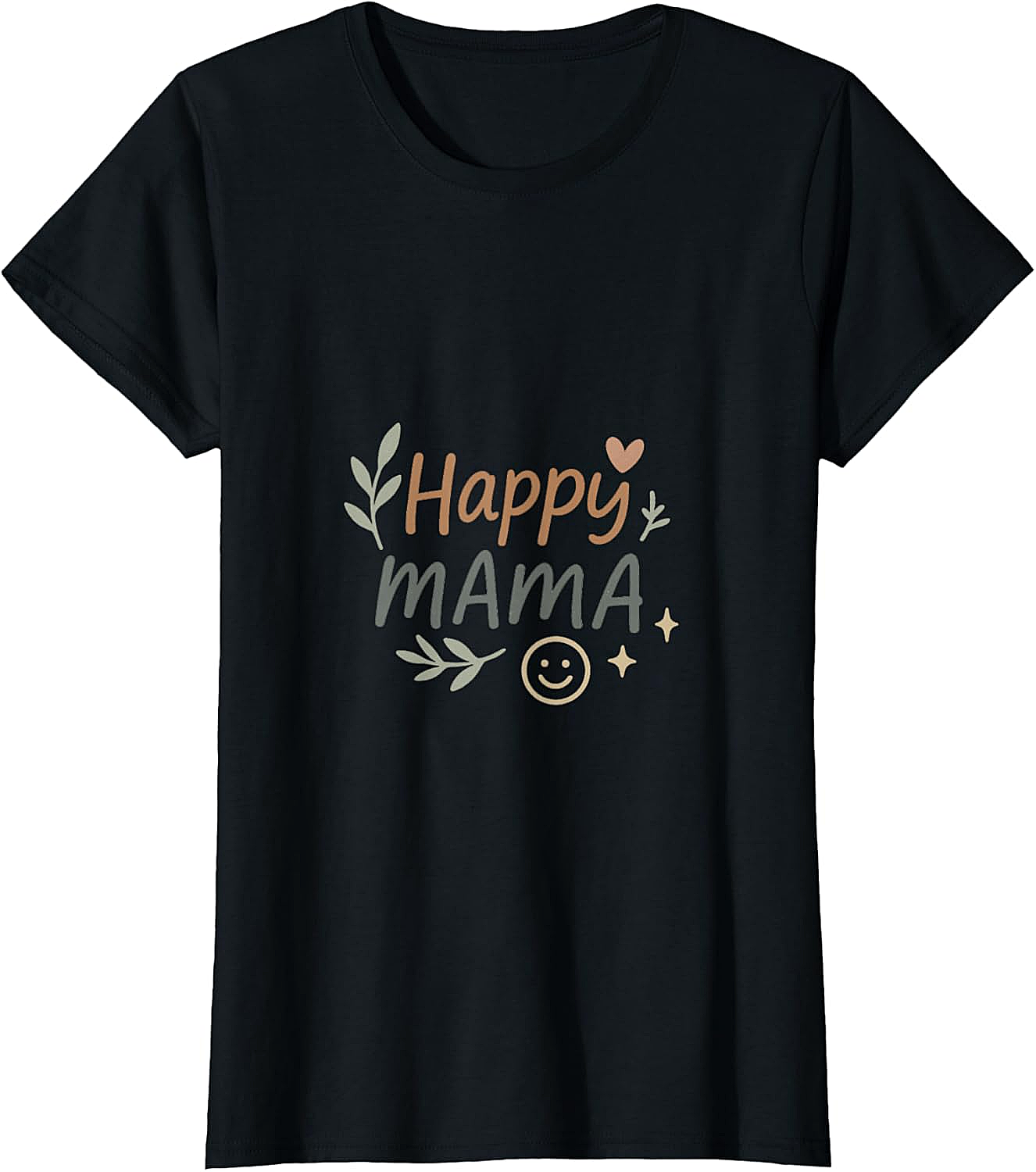  Happy Mama T-Shirt Boho Graphic Tee for Moms