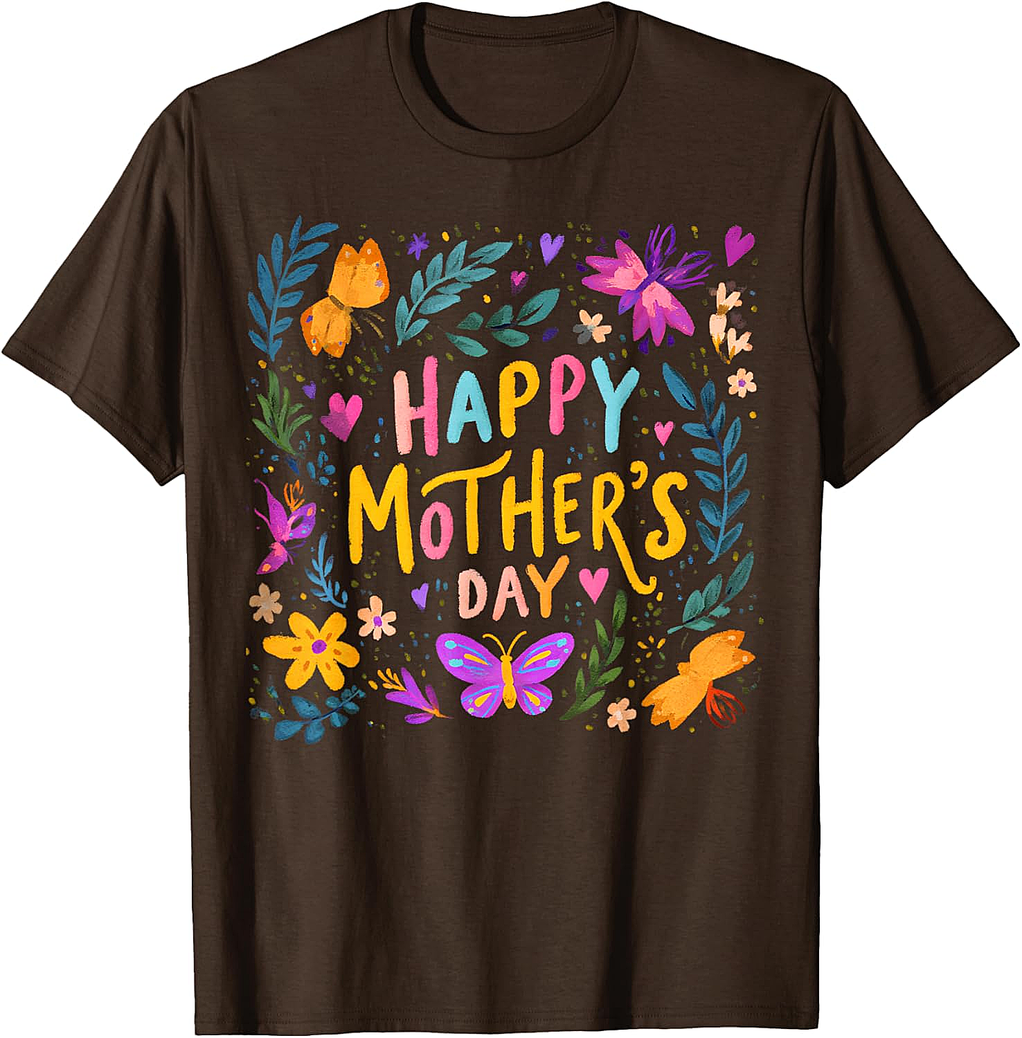  Floral Happy Mother's Day T-shirt Vibrant Gift for Mom