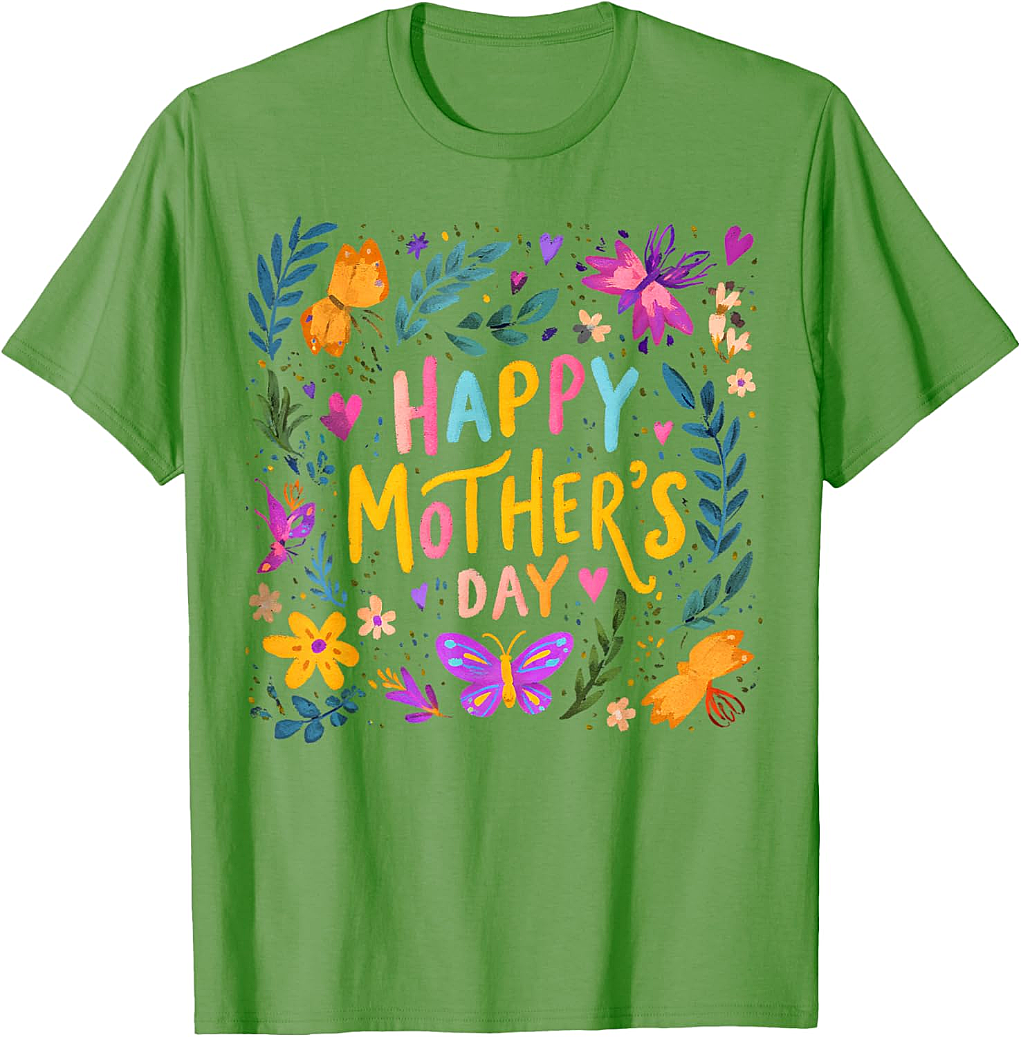  Floral Happy Mother's Day T-shirt Vibrant Gift for Mom