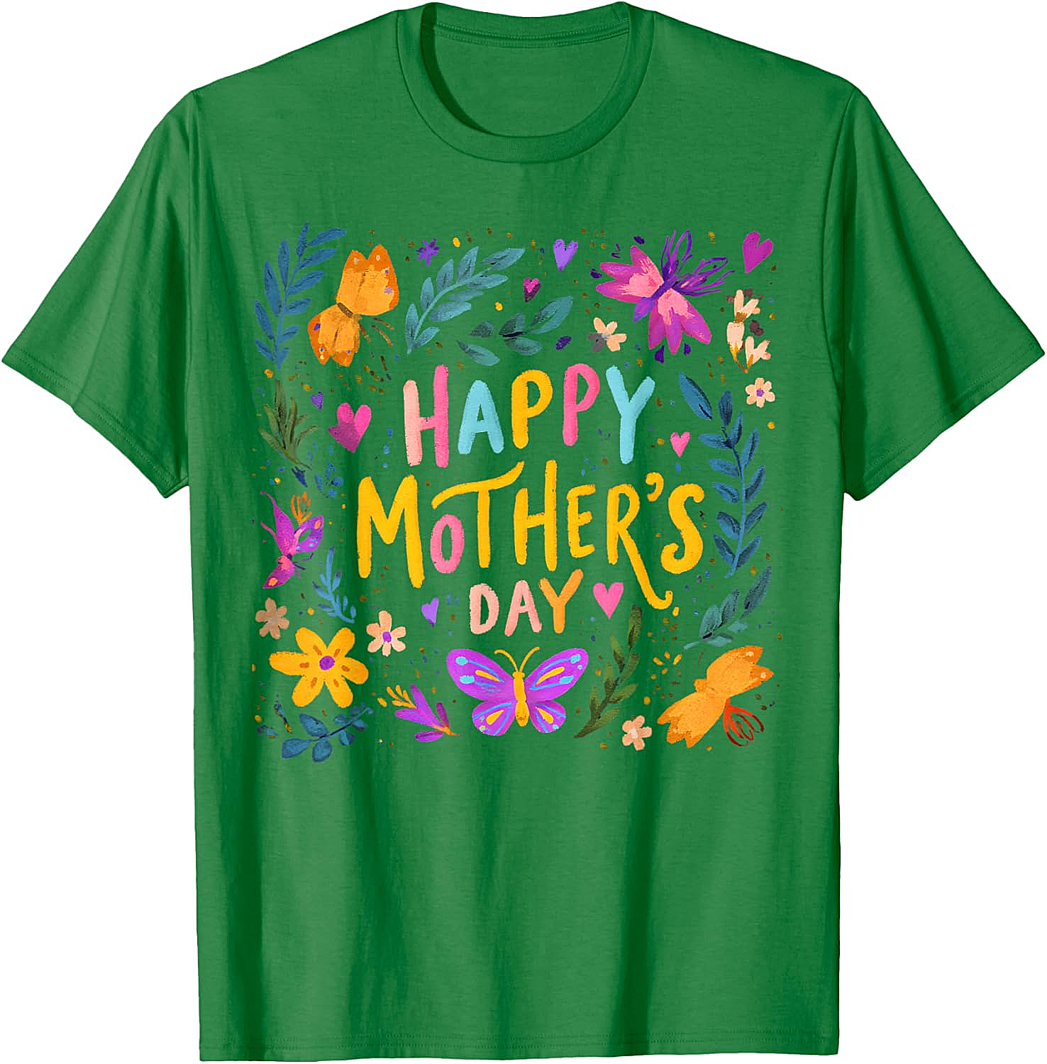  Floral Happy Mother's Day T-shirt Vibrant Gift for Mom