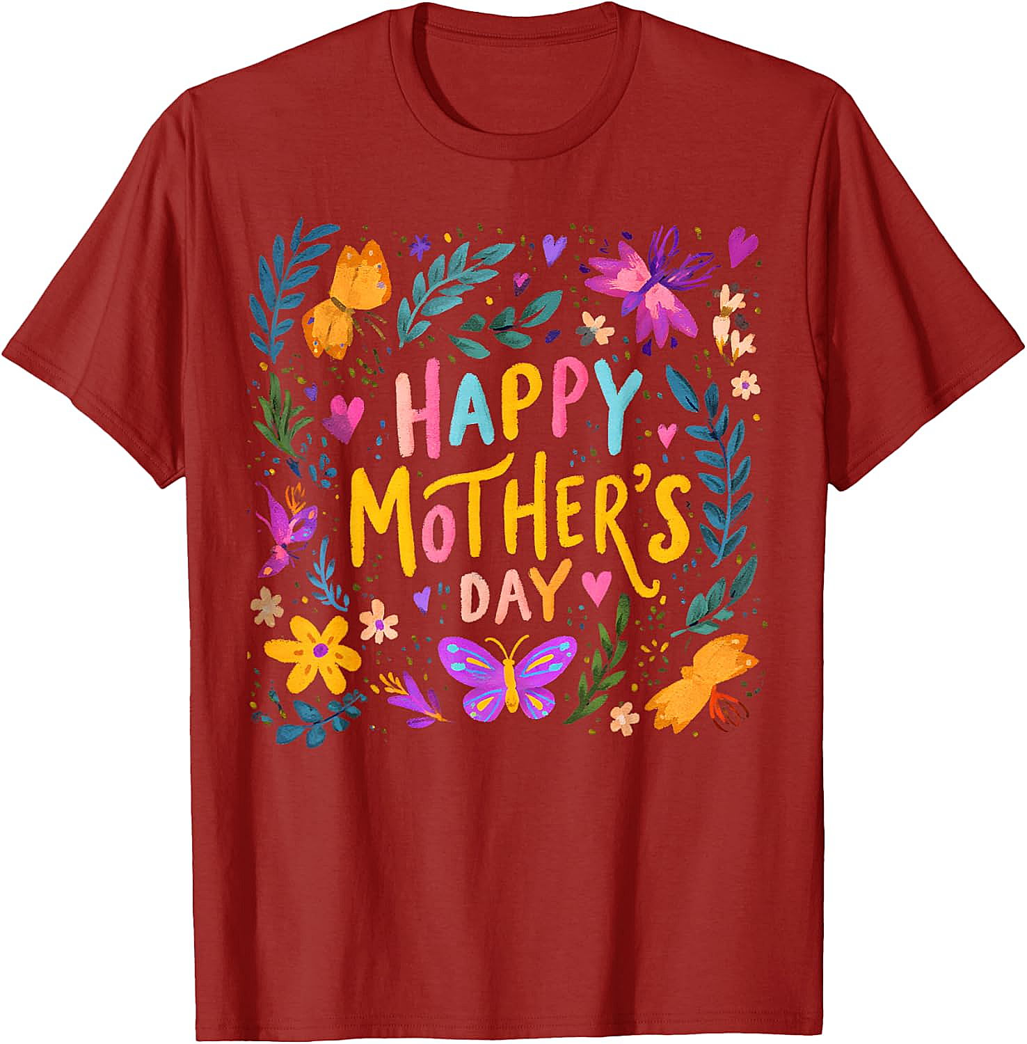  Floral Happy Mother's Day T-shirt Vibrant Gift for Mom
