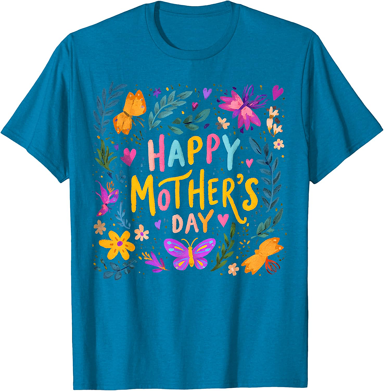  Floral Happy Mother's Day T-shirt Vibrant Gift for Mom