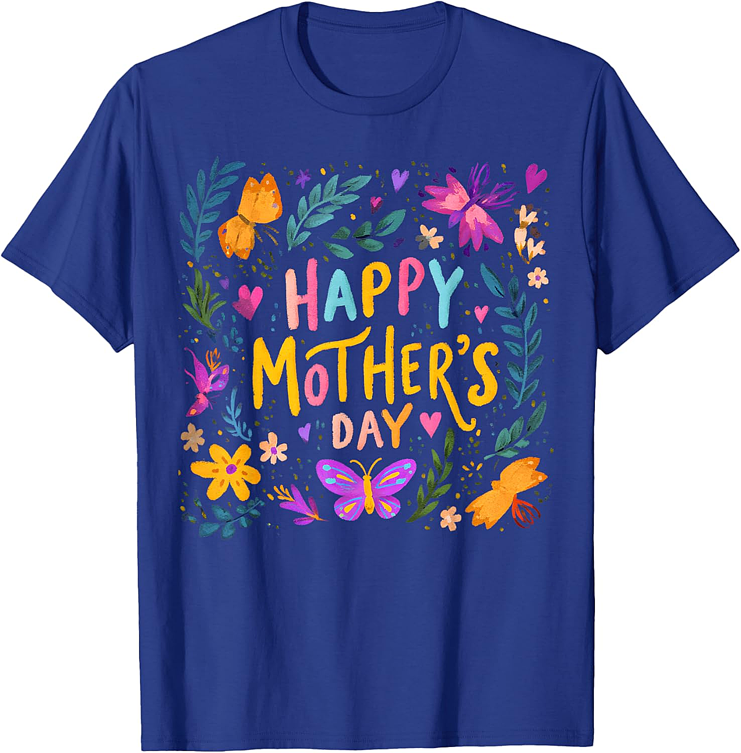  Floral Happy Mother's Day T-shirt Vibrant Gift for Mom
