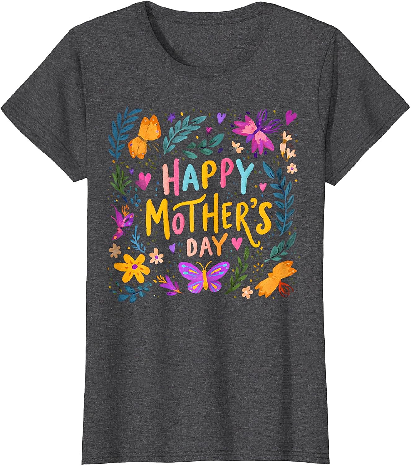  Floral Happy Mother's Day T-shirt Vibrant Gift for Mom