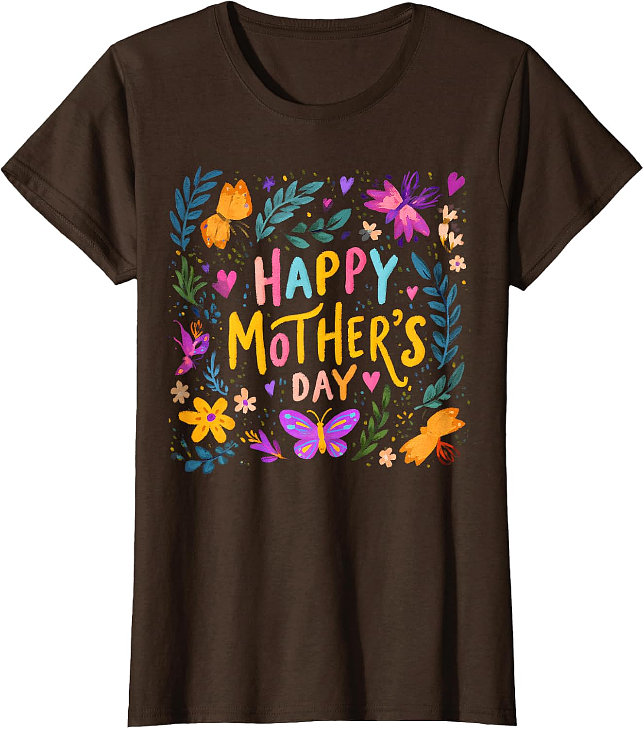  Floral Happy Mother's Day T-shirt Vibrant Gift for Mom
