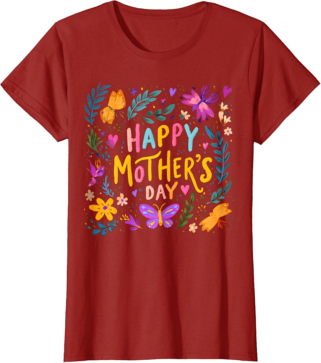  Floral Happy Mother's Day T-shirt Vibrant Gift for Mom