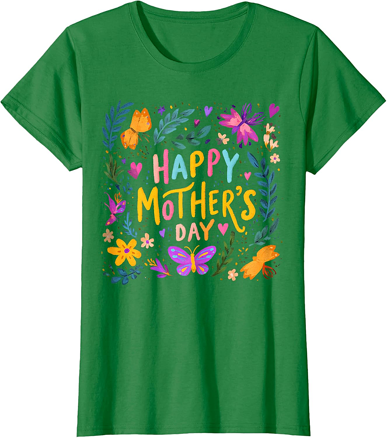  Floral Happy Mother's Day T-shirt Vibrant Gift for Mom