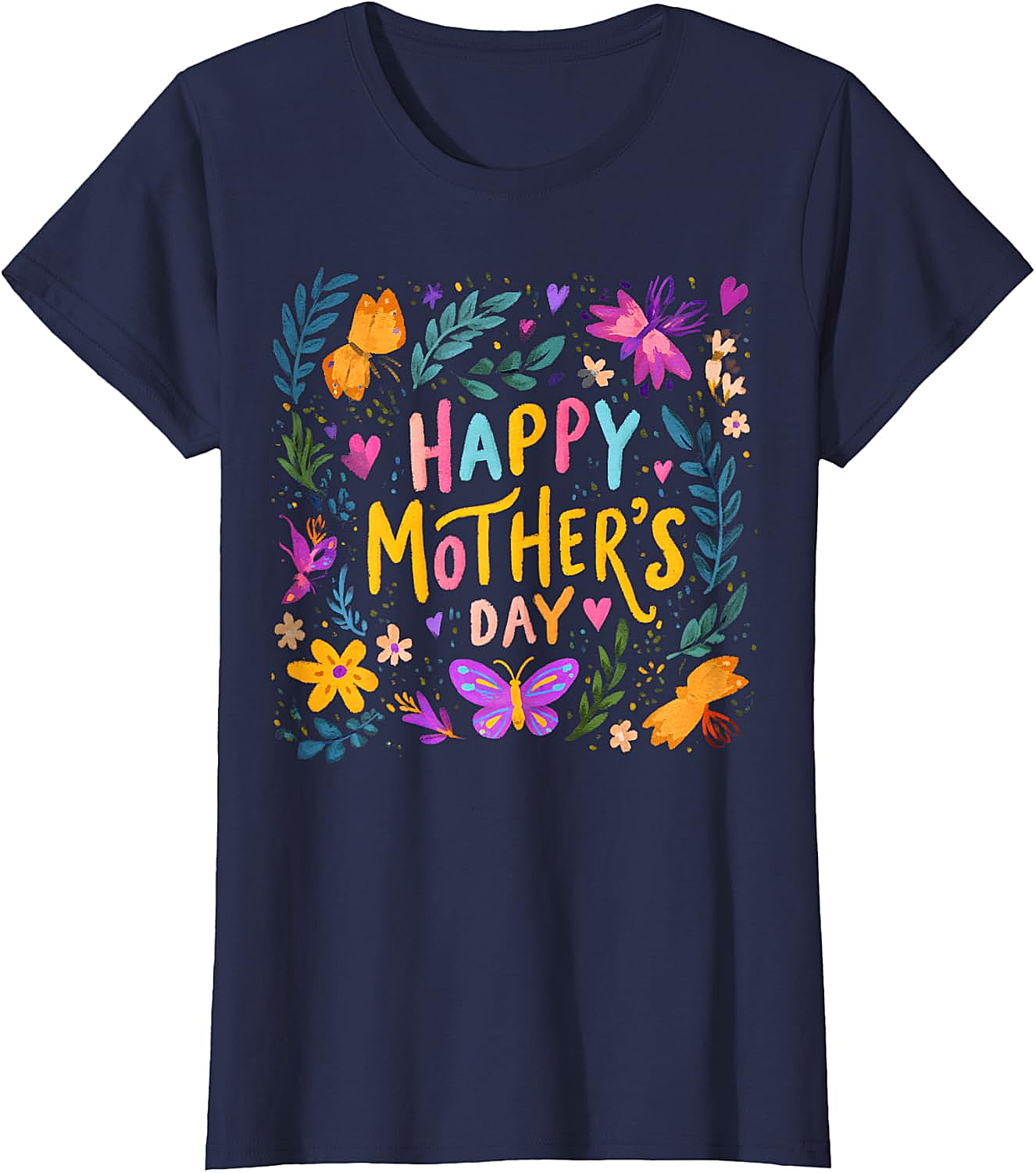  Floral Happy Mother's Day T-shirt Vibrant Gift for Mom