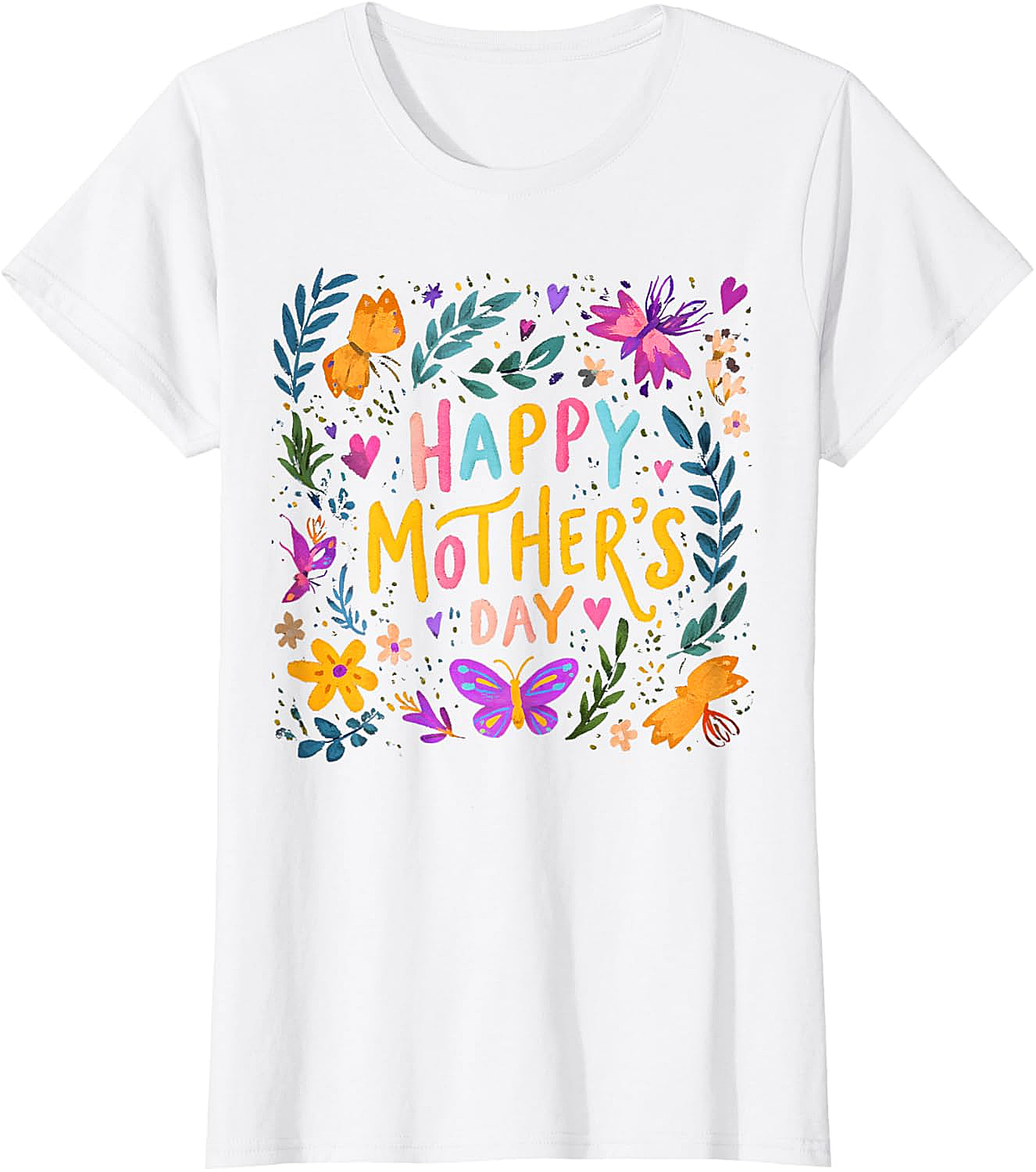  Floral Happy Mother's Day T-shirt Vibrant Gift for Mom