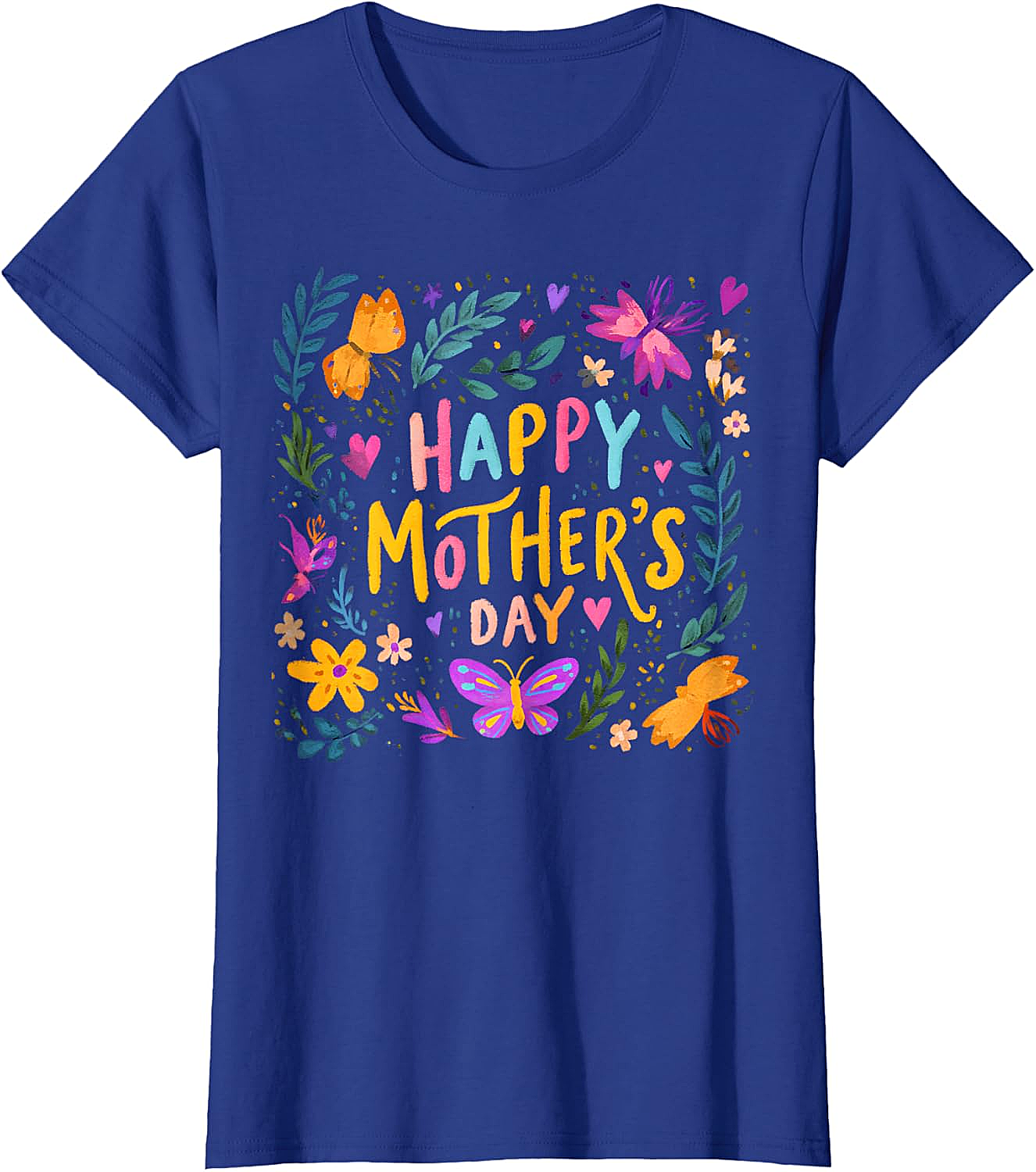  Floral Happy Mother's Day T-shirt Vibrant Gift for Mom