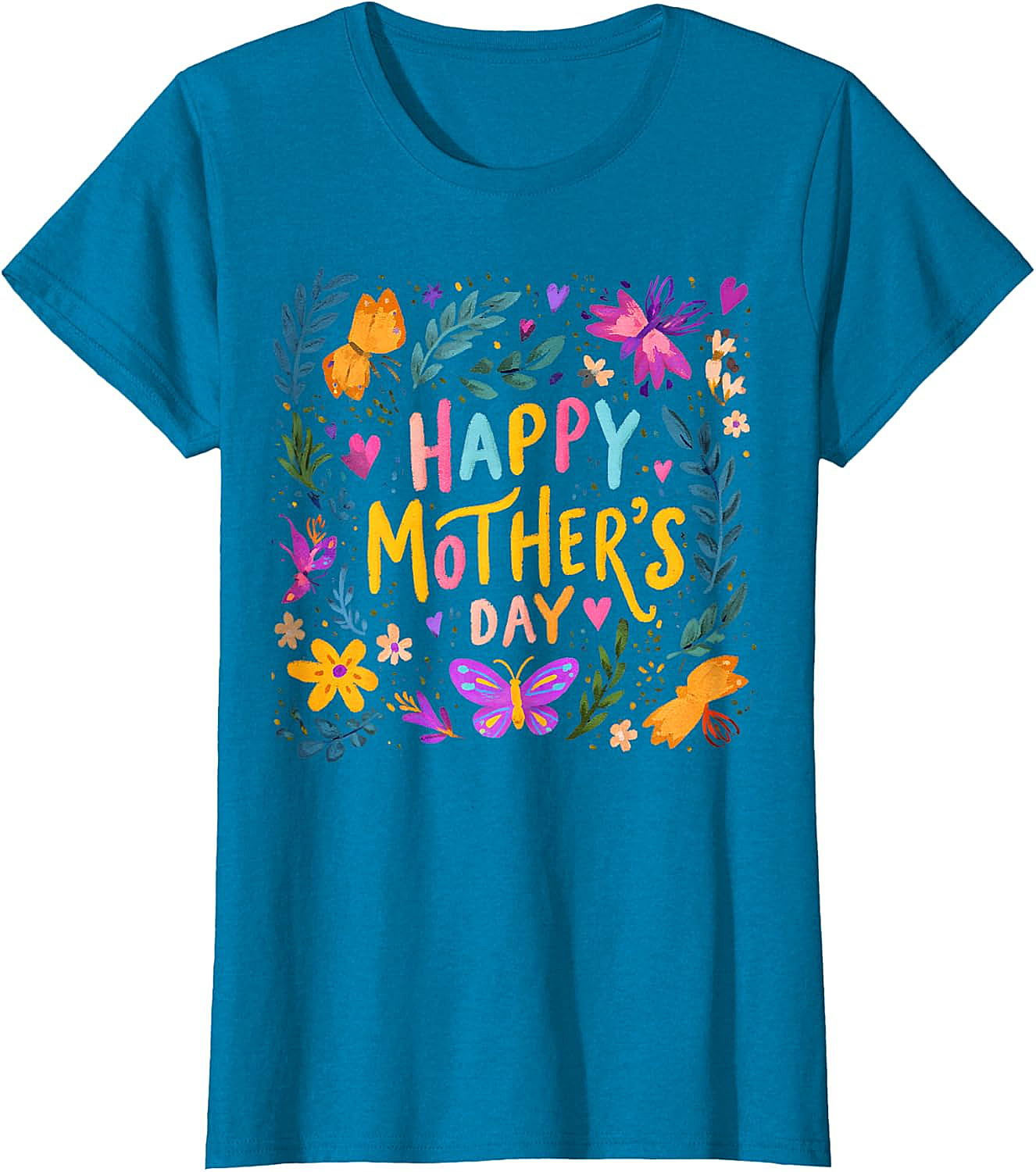  Floral Happy Mother's Day T-shirt Vibrant Gift for Mom