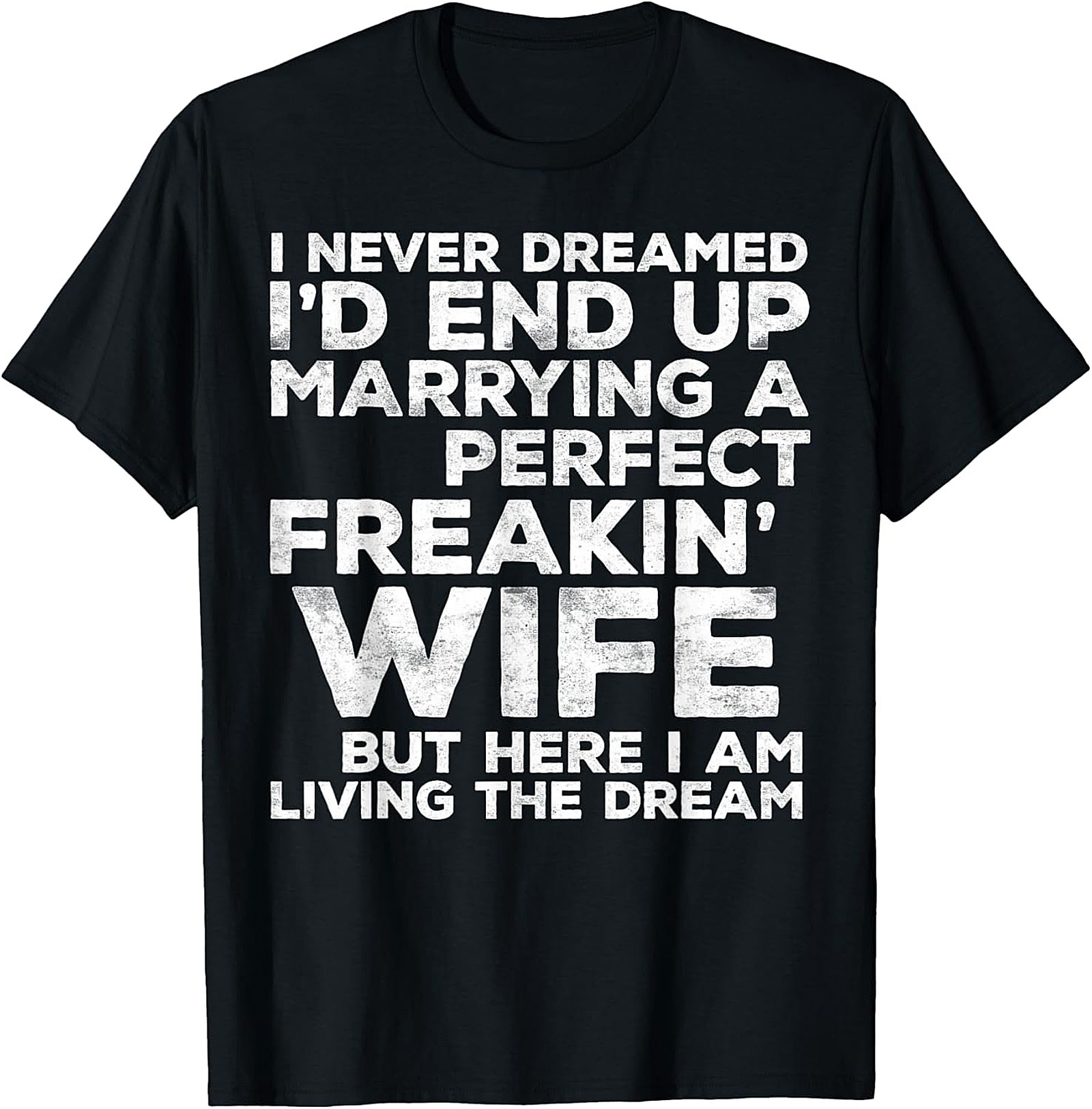 Perfect Wife Living The Dream Funny Husband T-Shirt