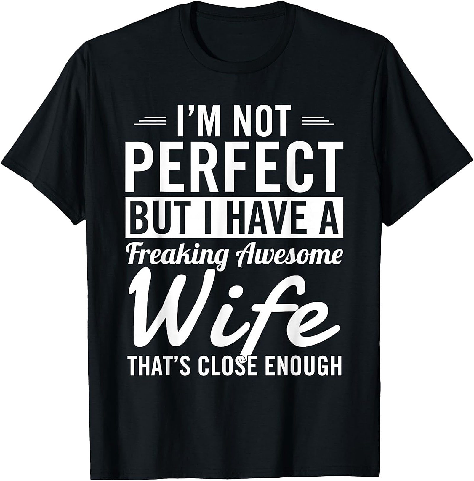 Awesome Wife Husband T-Shirt | Funny Graphic Tee Gift