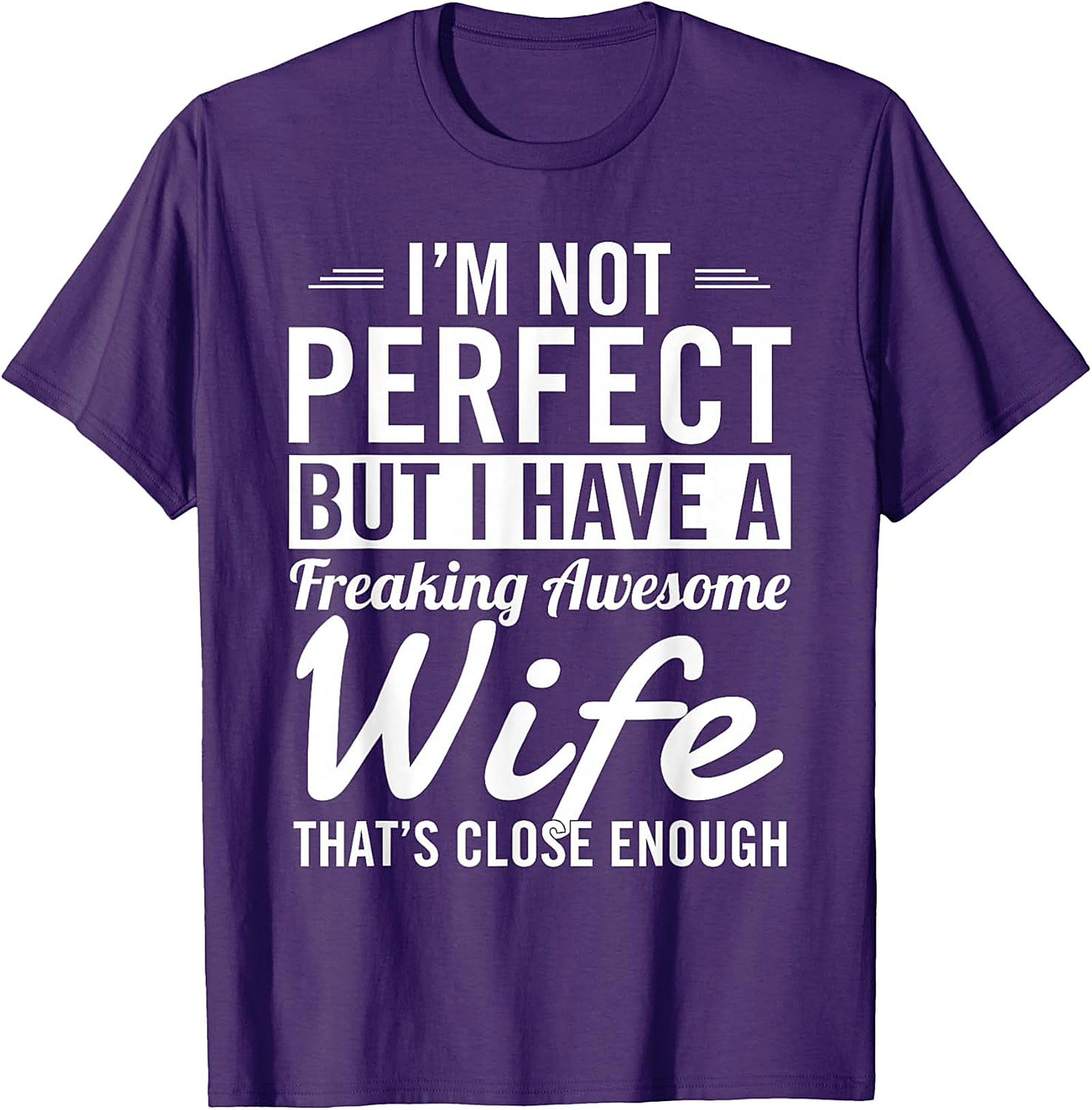 Awesome Wife Husband T-Shirt | Funny Graphic Tee Gift