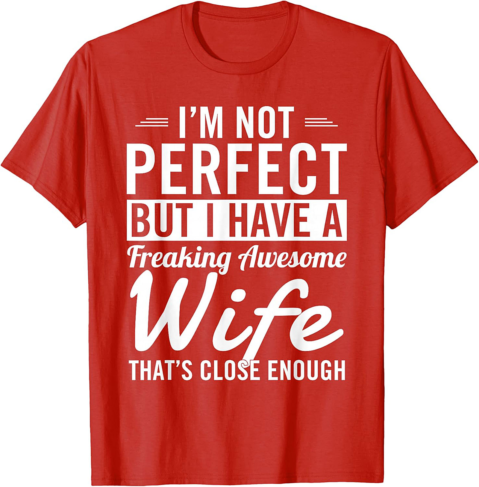 Awesome Wife Husband T-Shirt | Funny Graphic Tee Gift