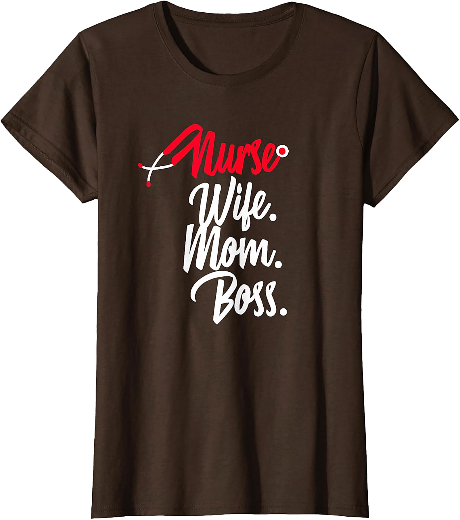 Nurse Wife Mom Boss T-Shirt | Empowering Nursing Graphic Tee