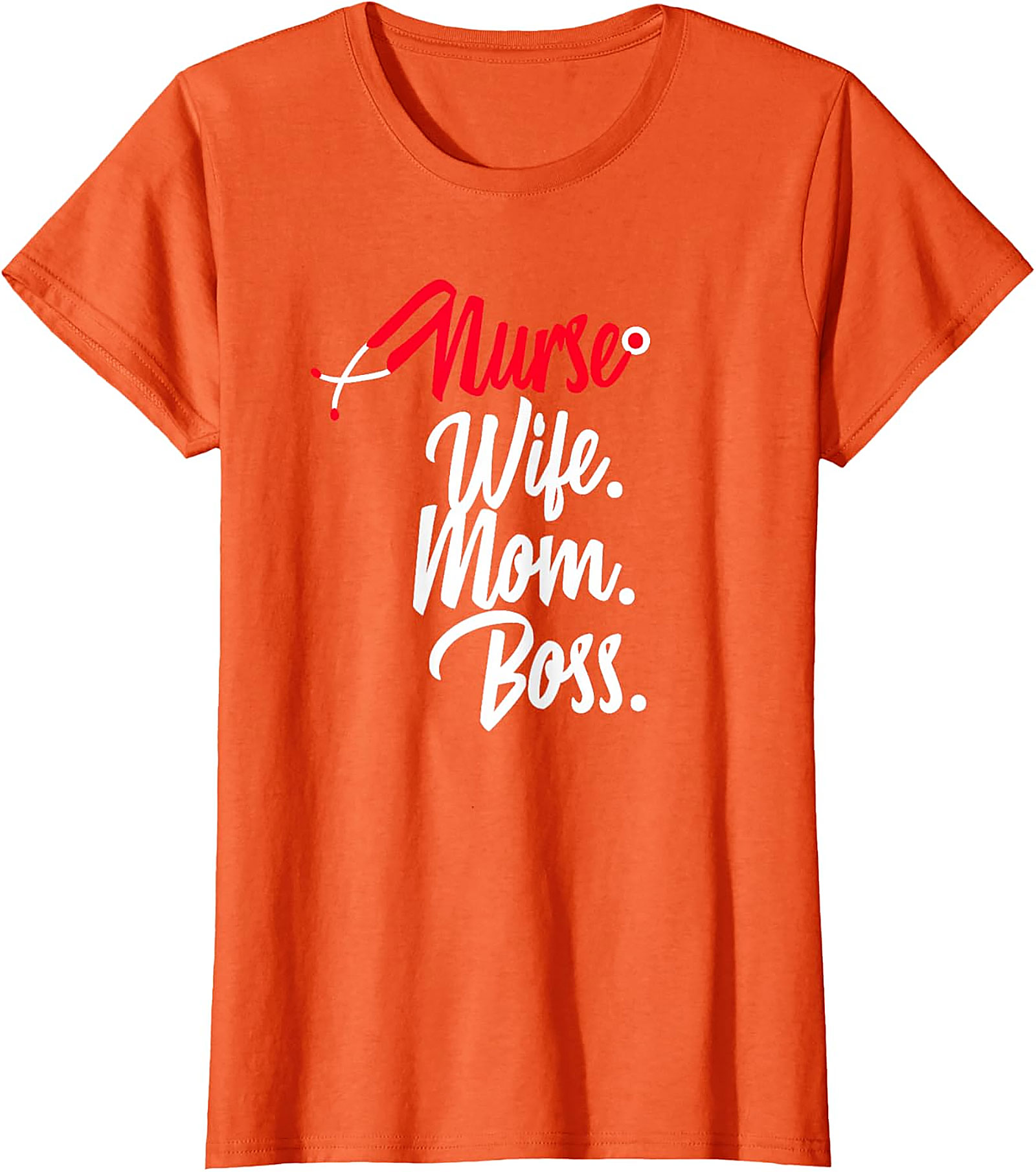 Nurse Wife Mom Boss T-Shirt | Empowering Nursing Graphic Tee