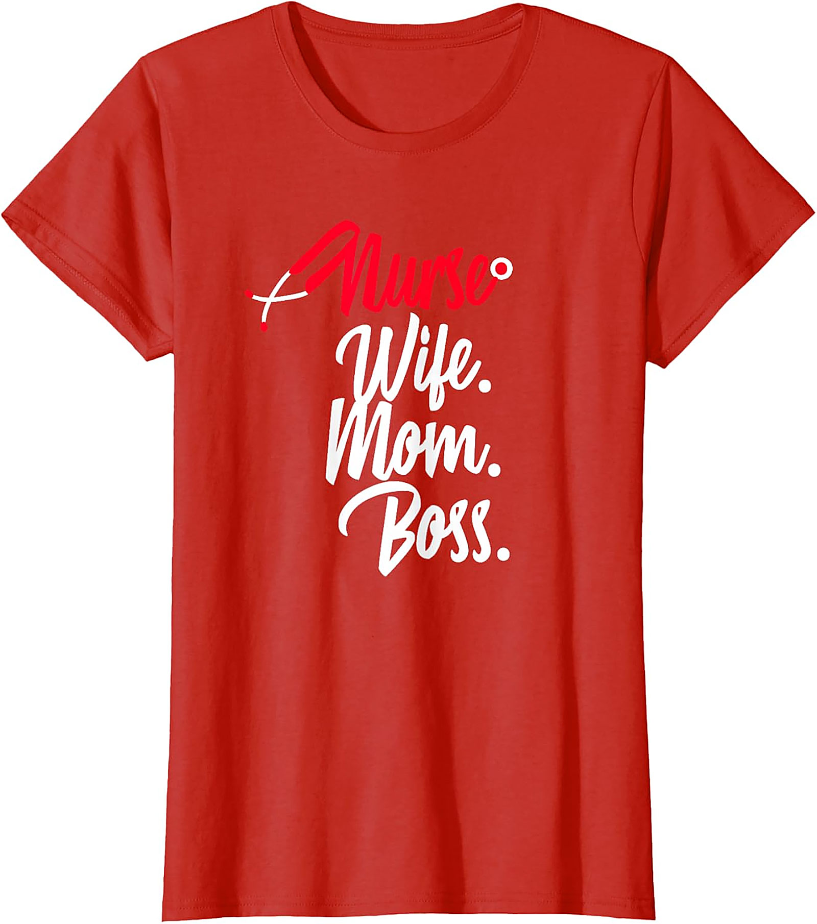 Nurse Wife Mom Boss T-Shirt | Empowering Nursing Graphic Tee