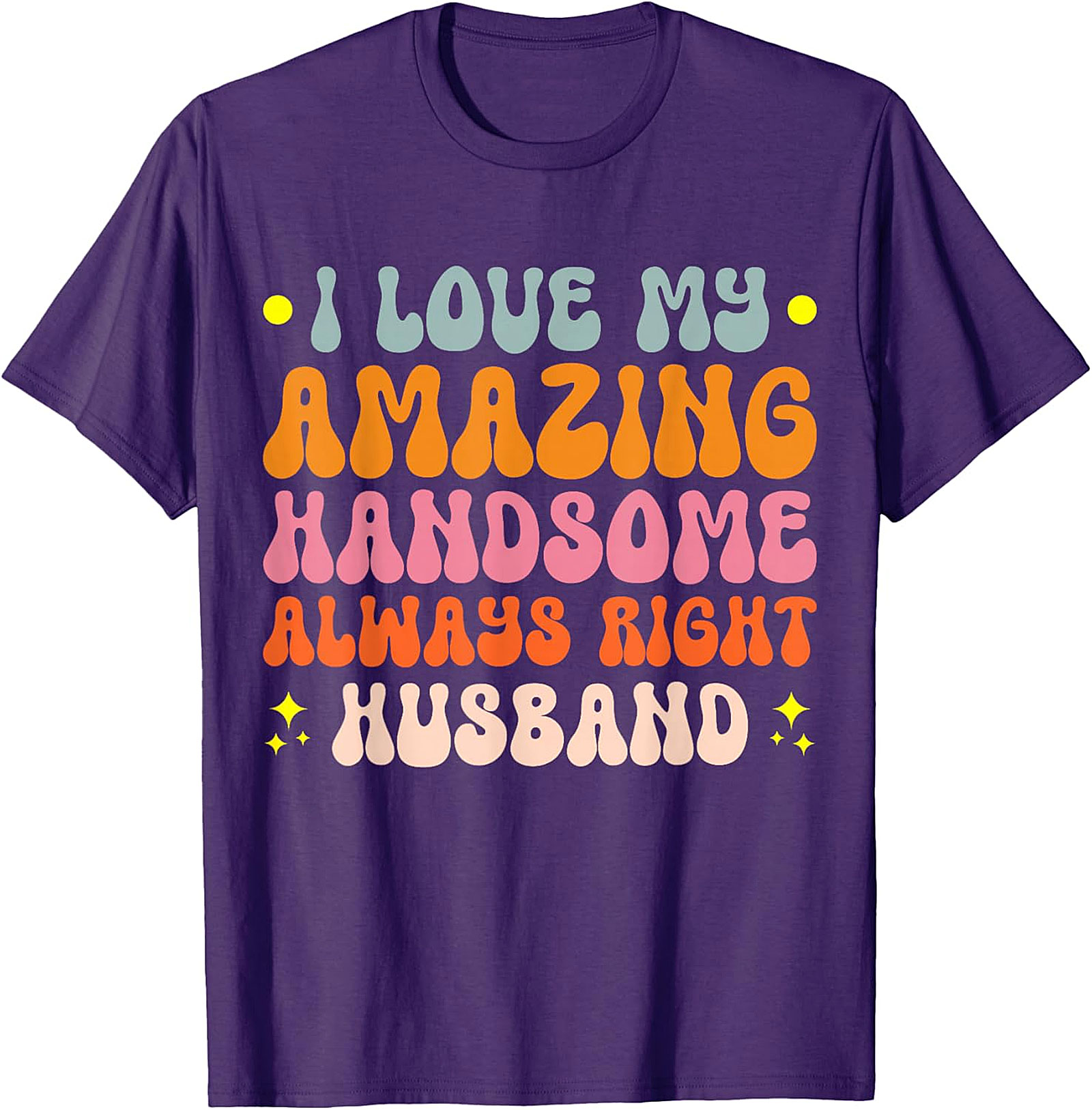 Amazing Handsome Husband T-shirt | Funny Retro Graphic Tee