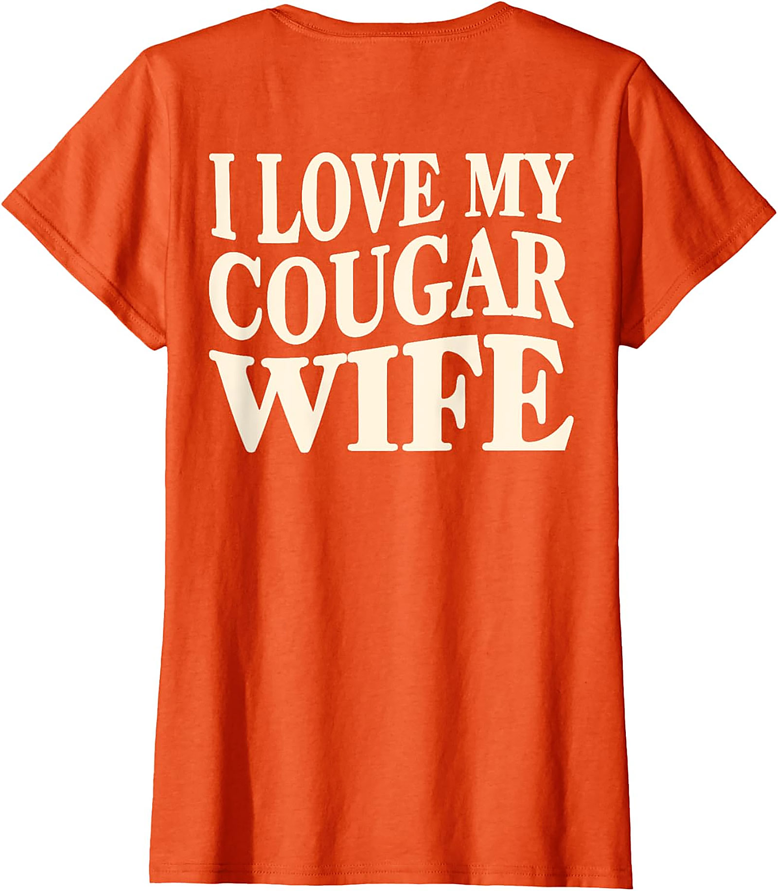 I Love My Cougar Wife T-Shirt | Funny Husband Graphic Tee