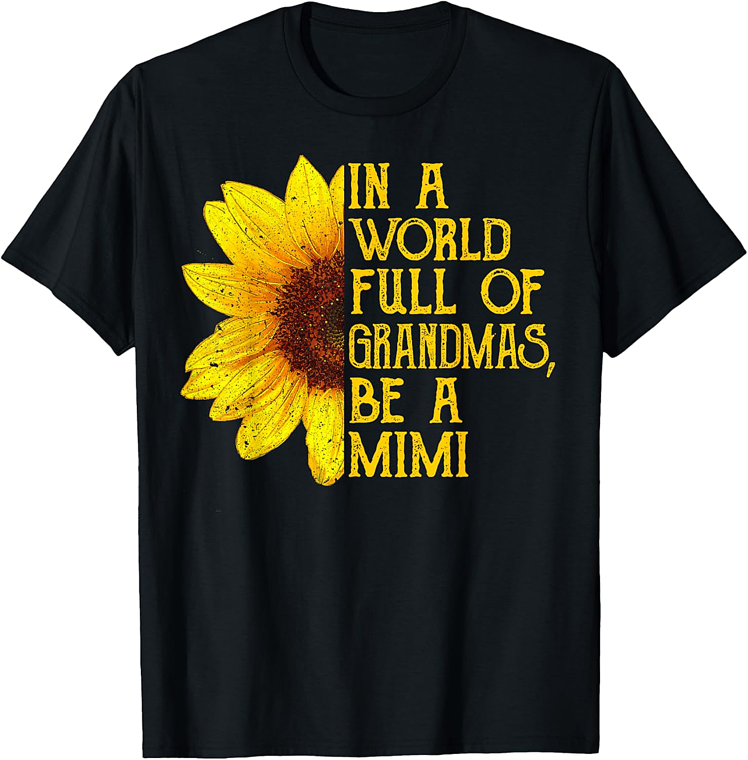 Sunflower Mimi T-Shirt - Funny Graphic Tee for Grandmas