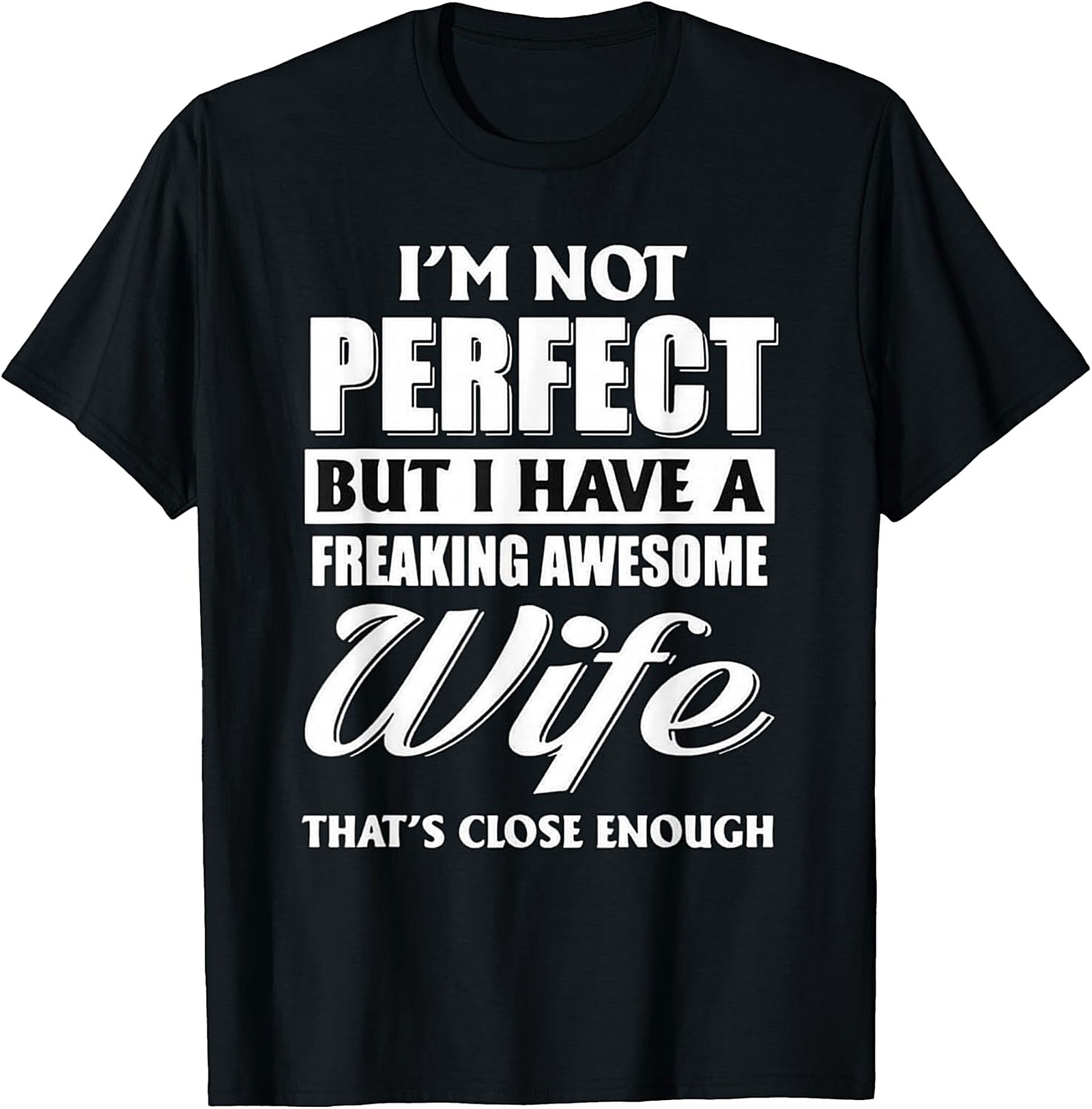 Awesome Wife Husband T-shirt - Funny Marriage Graphic Tee