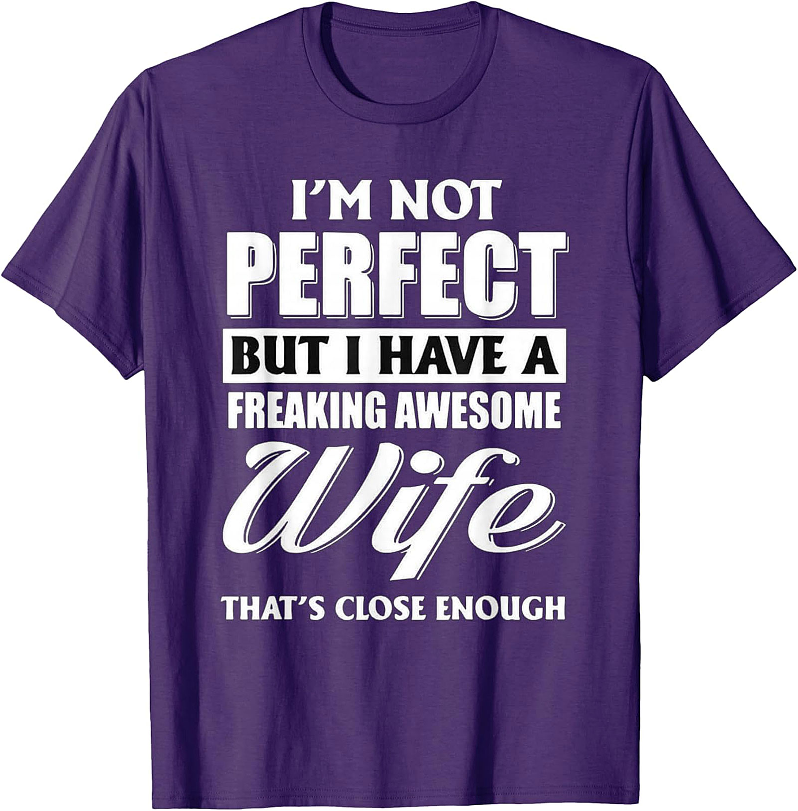 Awesome Wife Husband T-shirt - Funny Marriage Graphic Tee