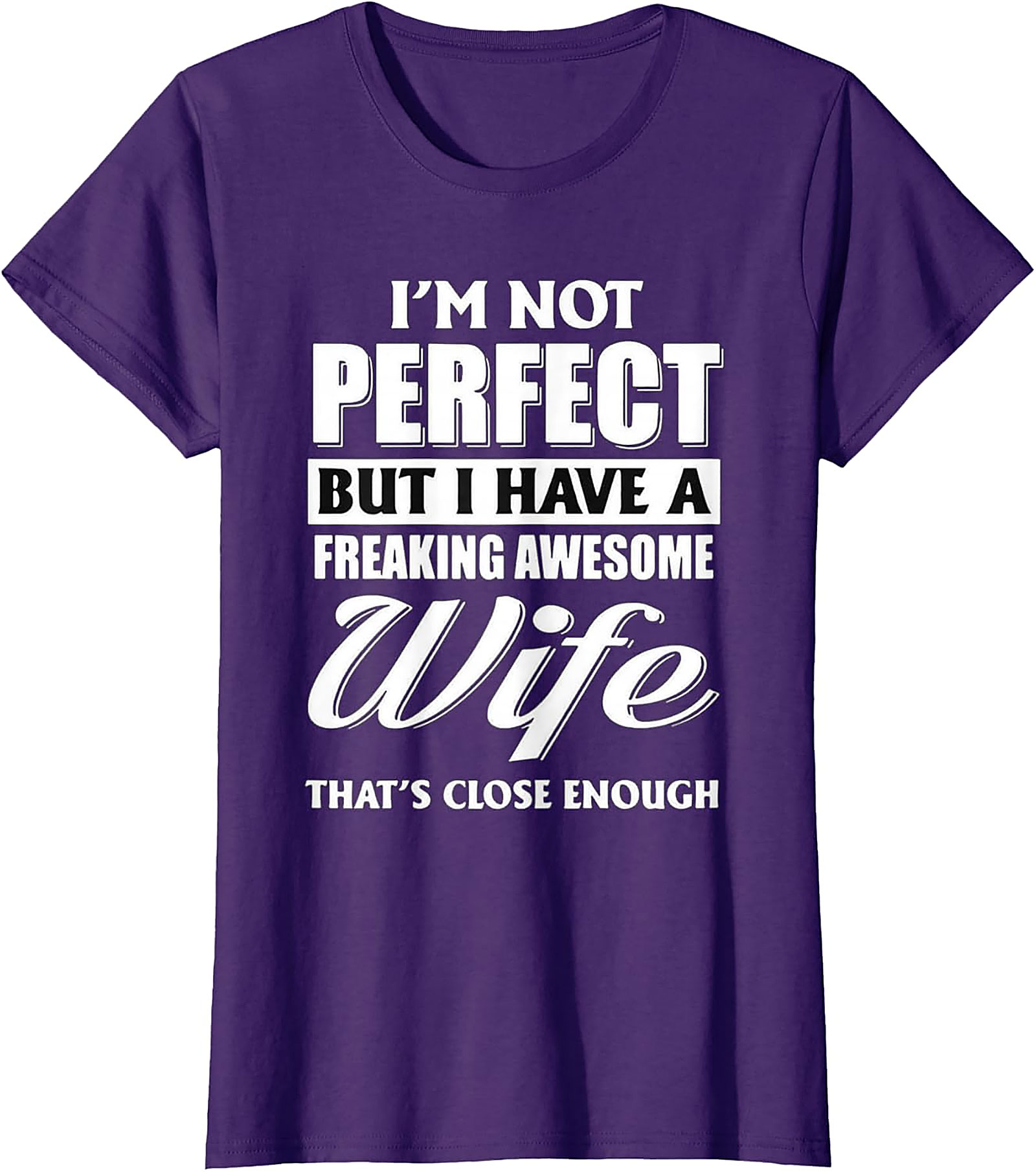 Awesome Wife Husband T-shirt - Funny Marriage Graphic Tee