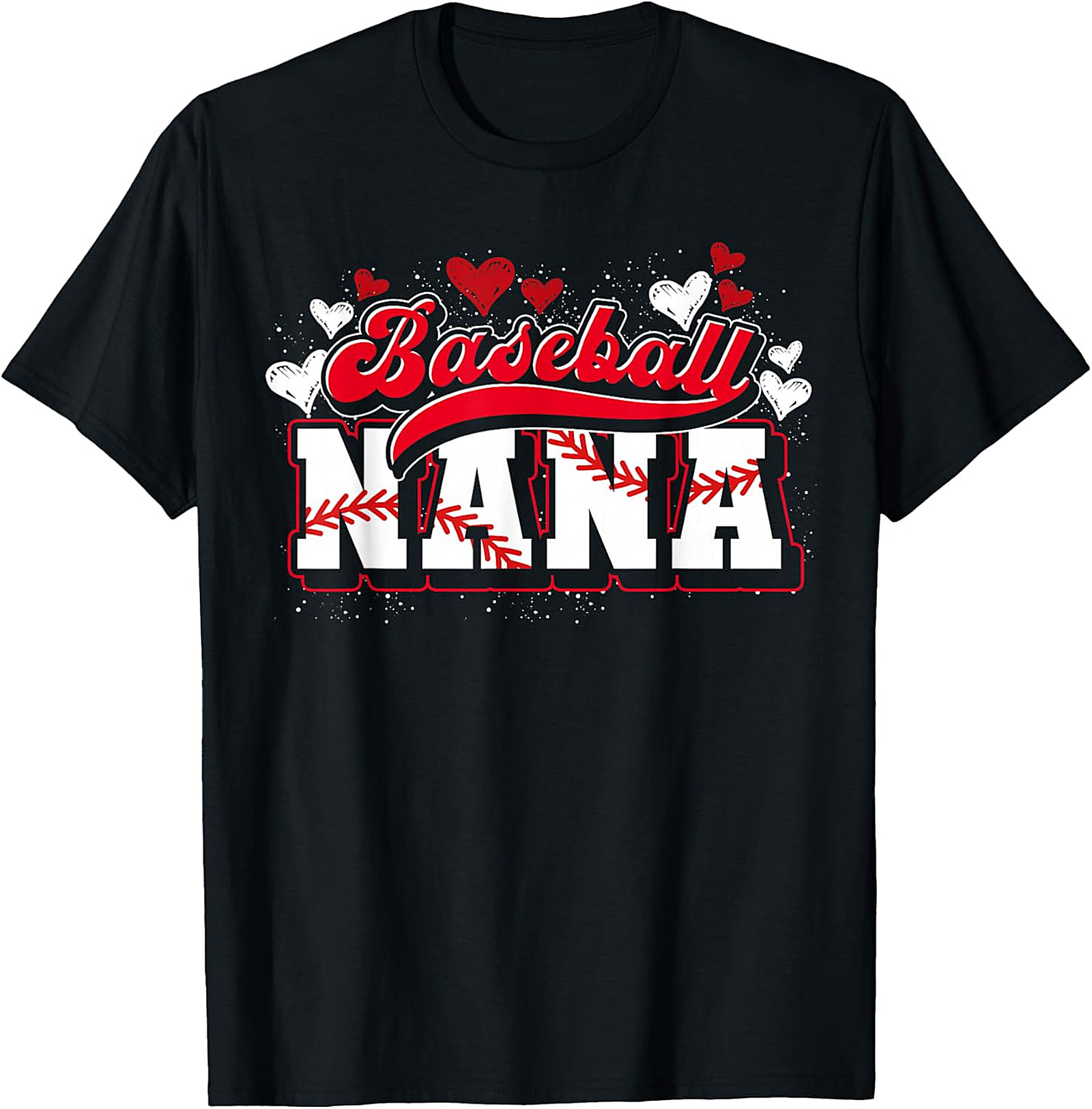 Baseball Nana T-Shirt | Cute Sports Grandma Graphic Tee