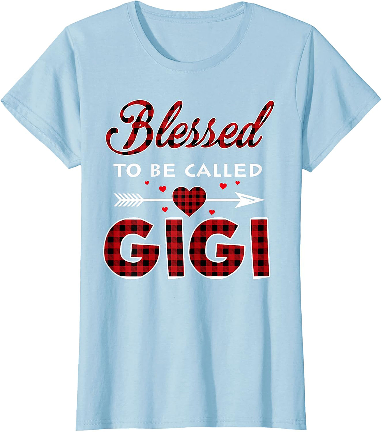 Blessed To Be Called Gigi T-shirt | Buffalo Plaid Grandma Tee