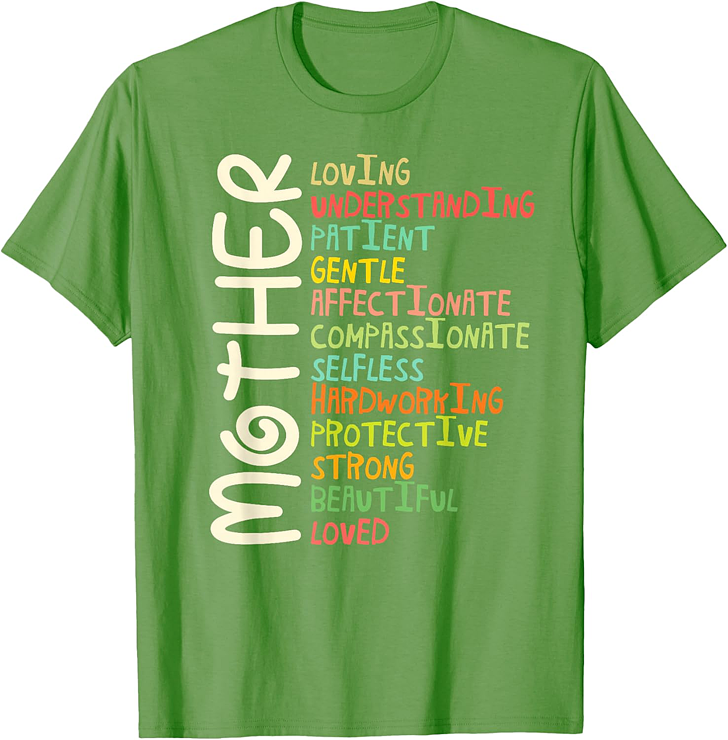  Mother Graphic Tee Vintage Adjectives Unisex T-Shirt