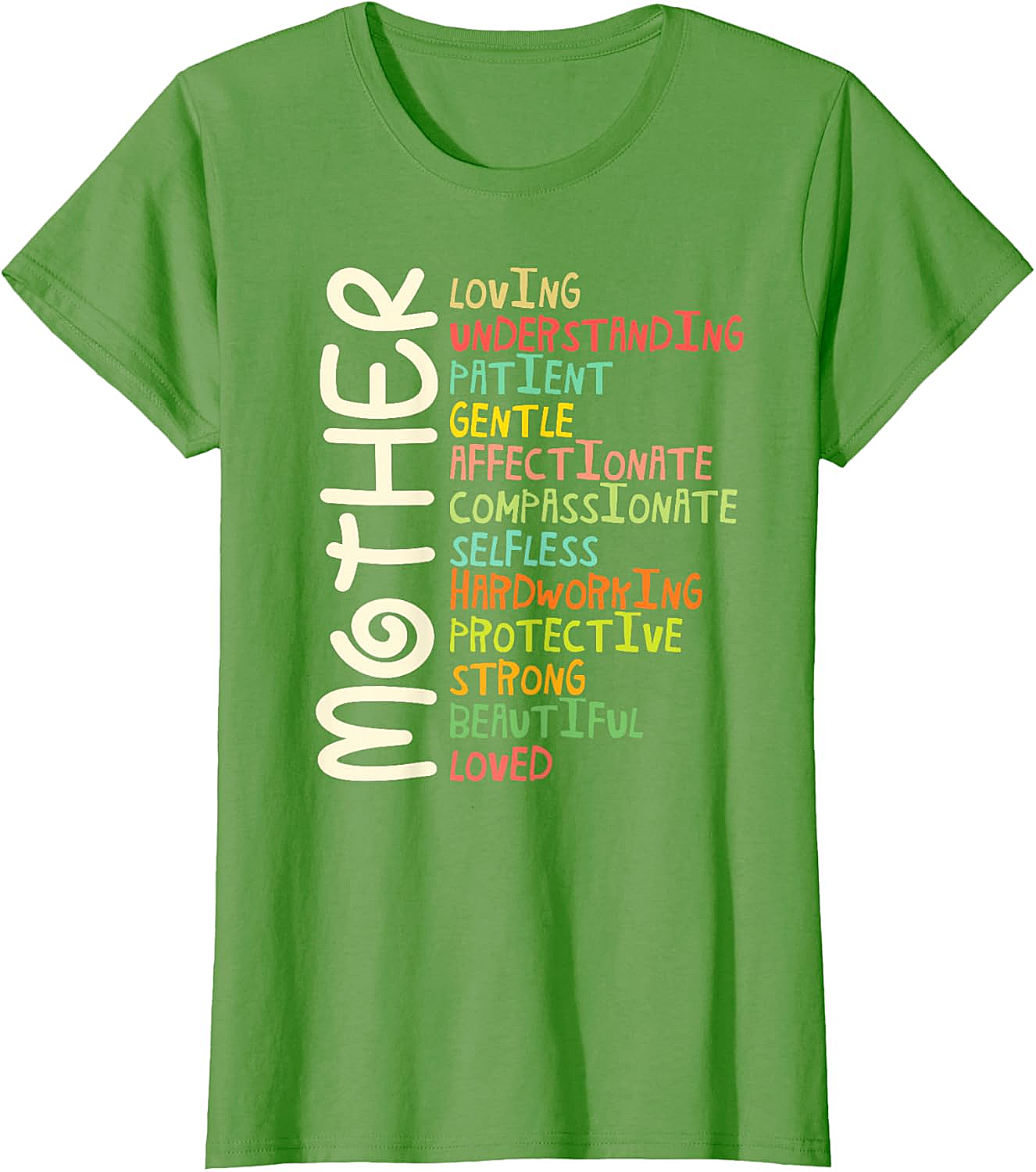  Mother Graphic Tee Vintage Adjectives Unisex T-Shirt
