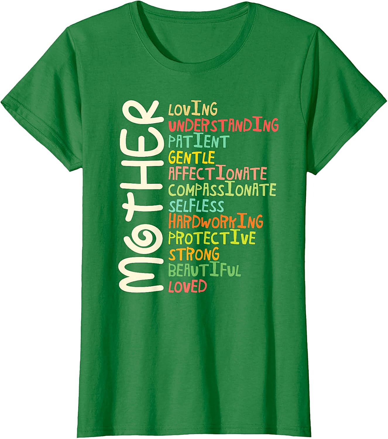  Mother Graphic Tee Vintage Adjectives Unisex T-Shirt