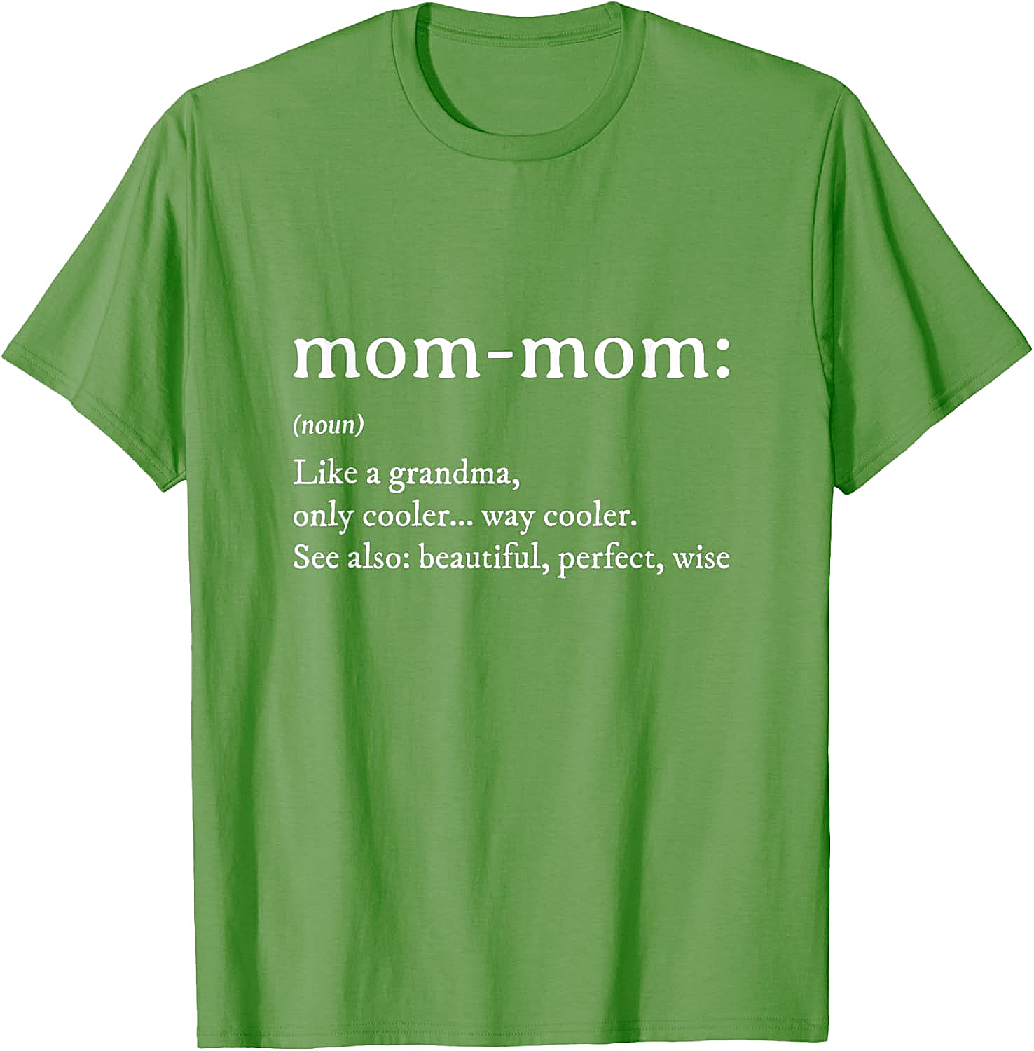 Mom-Mom Definition T-Shirt Funny Grandma Graphic Tee