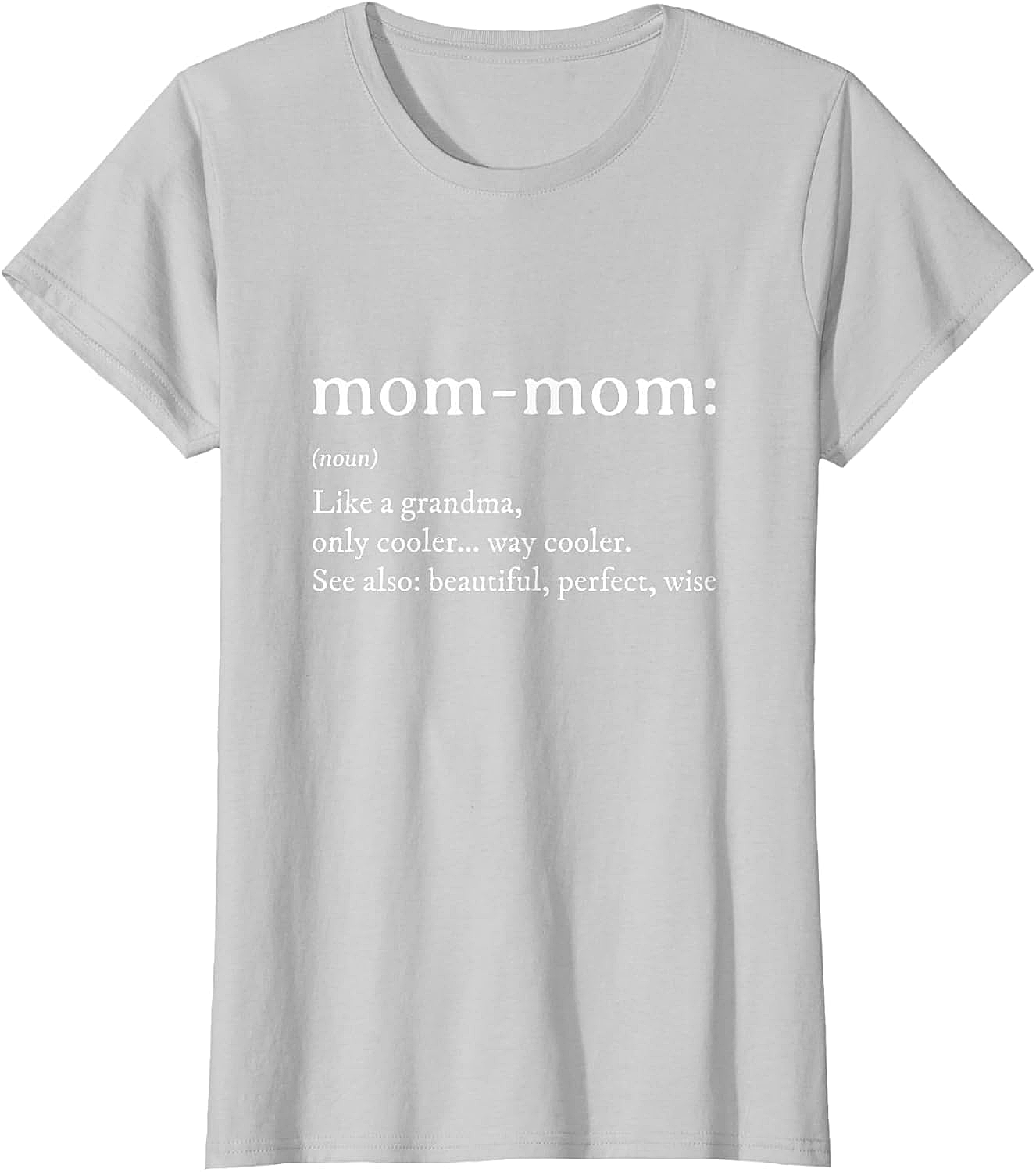 Mom-Mom Definition T-Shirt Funny Grandma Graphic Tee