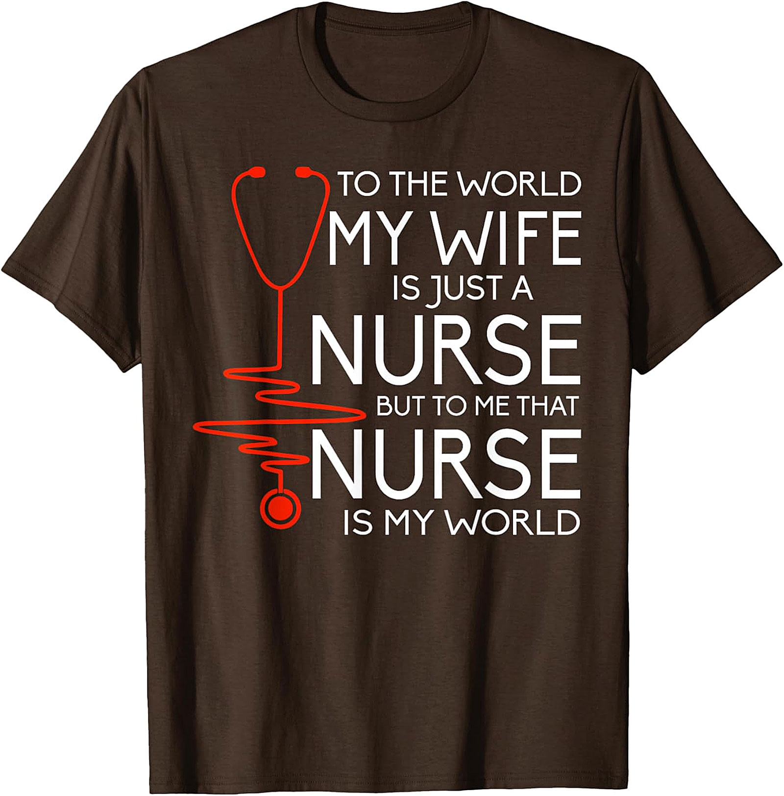 Nurse Wife Heartbeat T-Shirt | Proud Husband Gift Idea