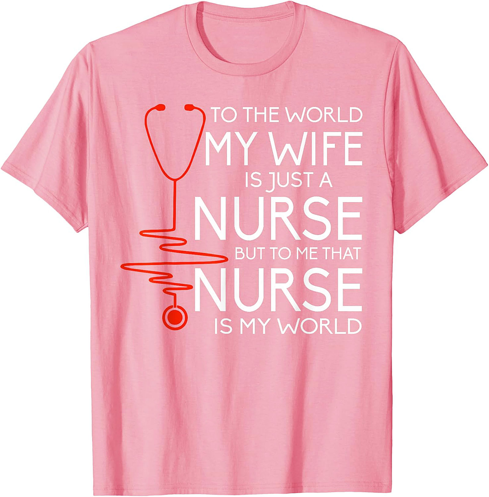 Nurse Wife Heartbeat T-Shirt | Proud Husband Gift Idea