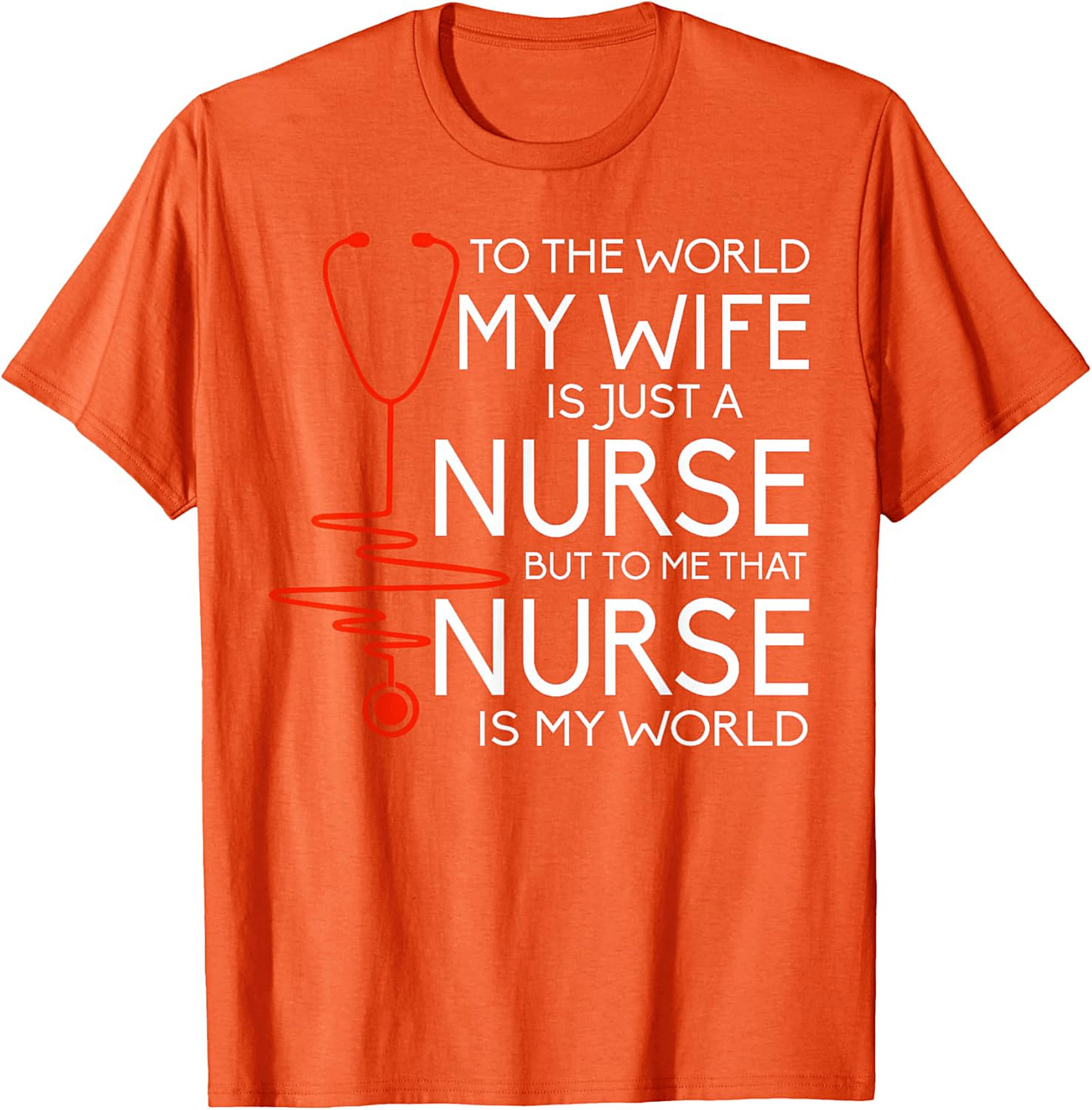 Nurse Wife Heartbeat T-Shirt | Proud Husband Gift Idea